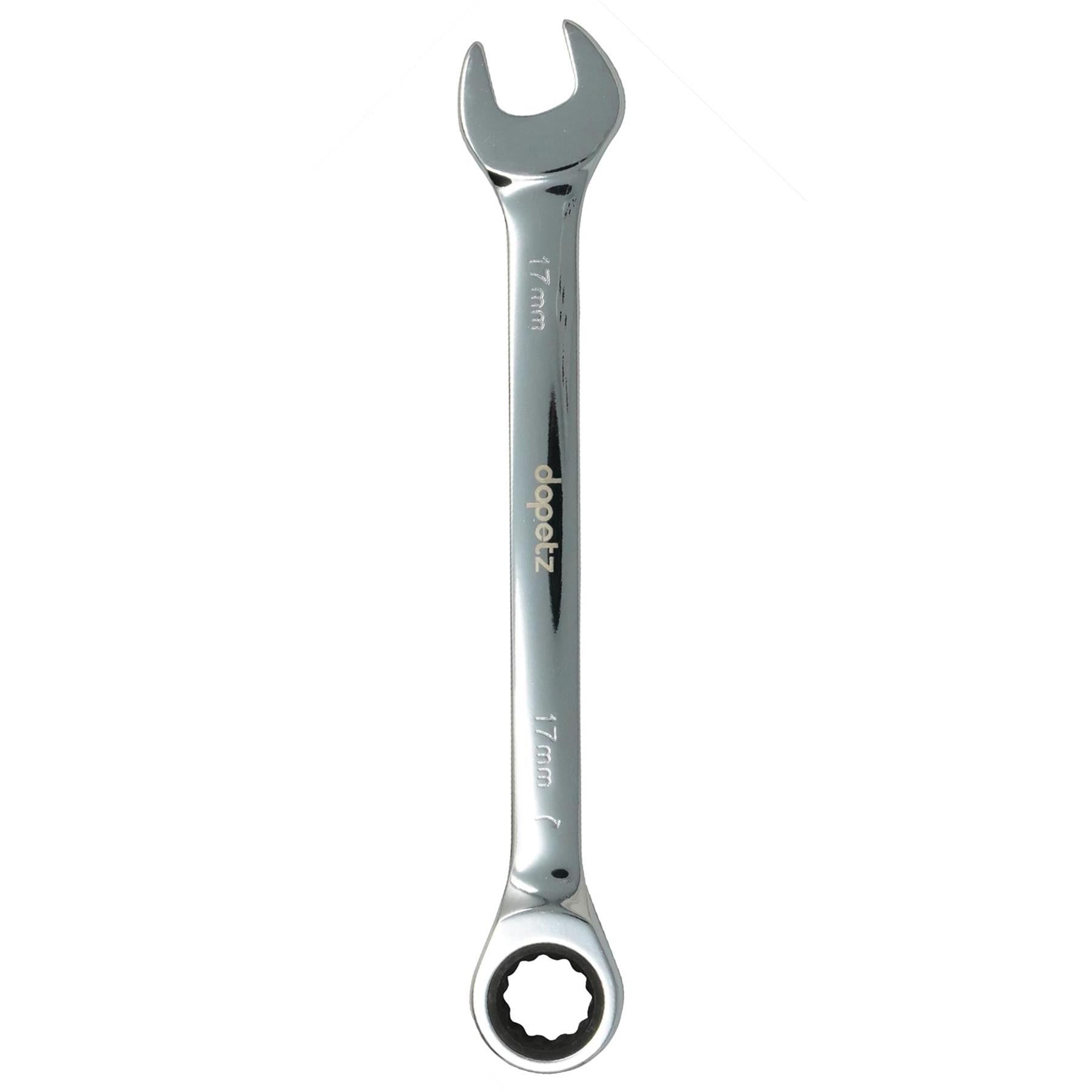 Fixed Head Ratchet Metric Spanner Open End Ring Combination 17mm By Dapetz