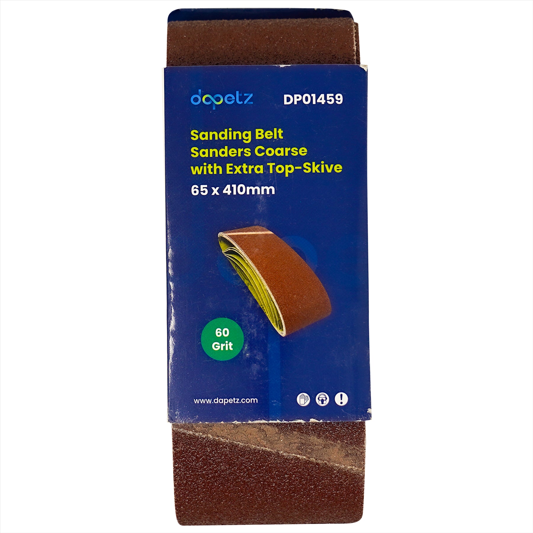 Sander Sanding Belts Power Tool 65mm x 410mm 60 Grit Coarse 5PCS By Dapetz