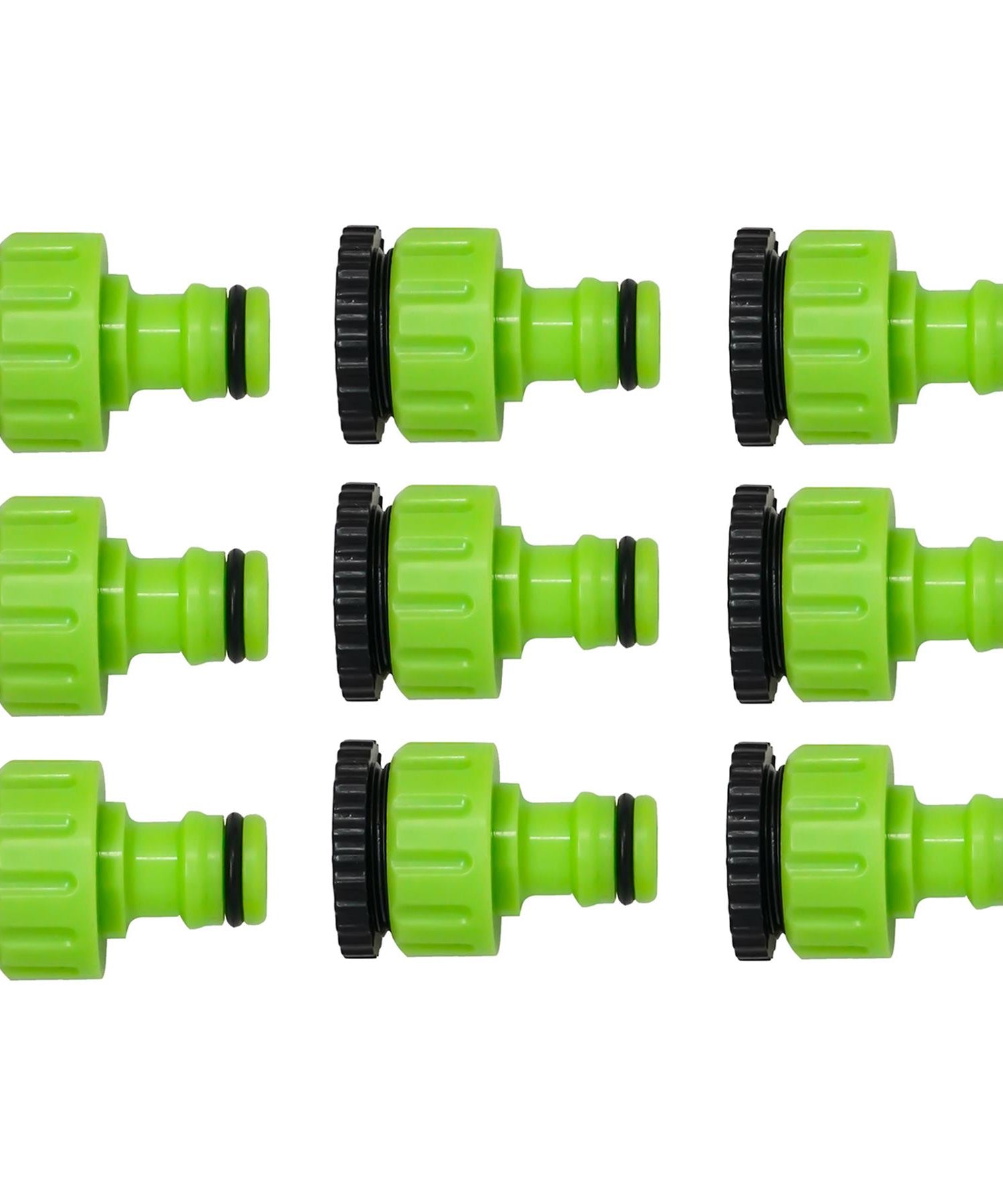9x 1/2"-3/4" Tap Connector Adaptor Garden Hose Pipe Adapter Screw Threaded