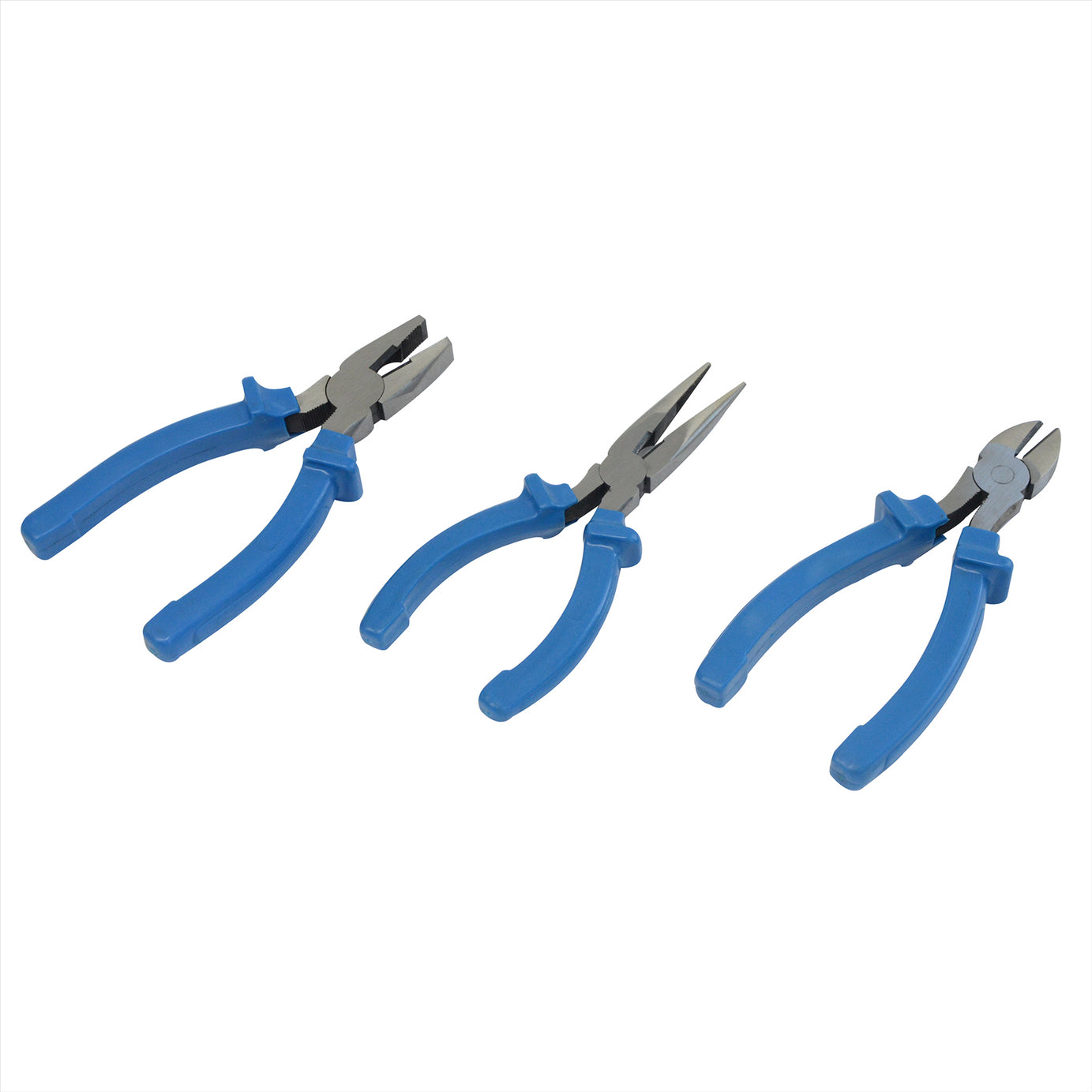 Dapetz Professional Pliers Set Needle Nose, Side Cutter & Combination Plier 160mm (6") - 3Pcs