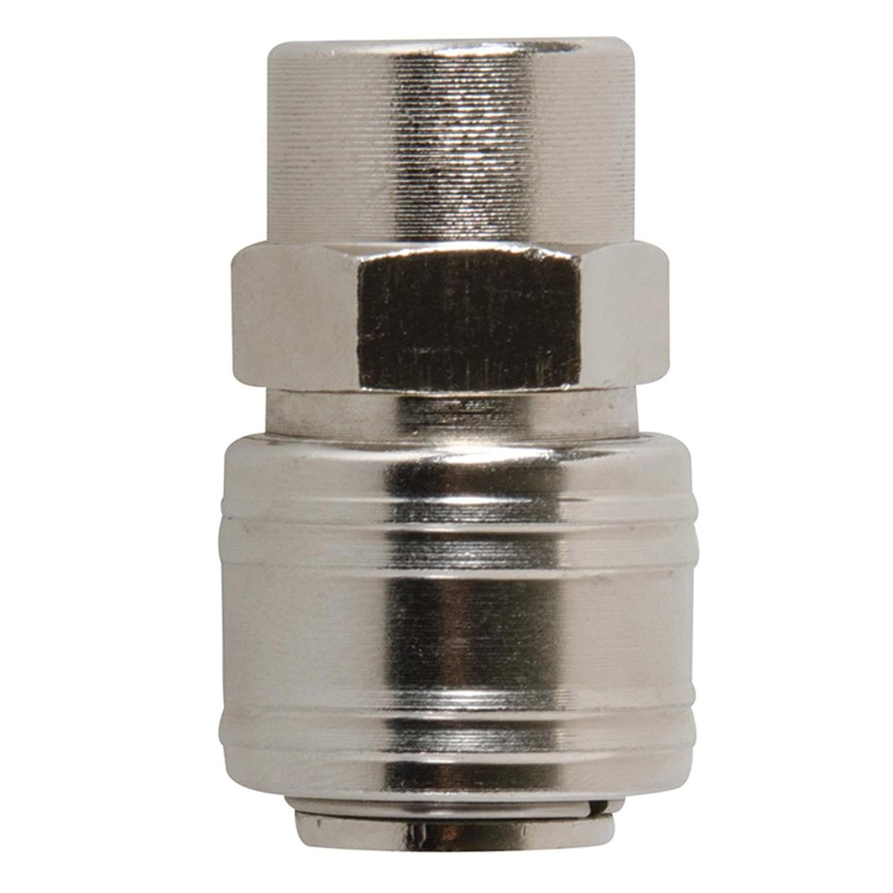 Euro Air Line Fitting Hose Connector Male Female Quick Release 1/4" BSP 6Pcs Set