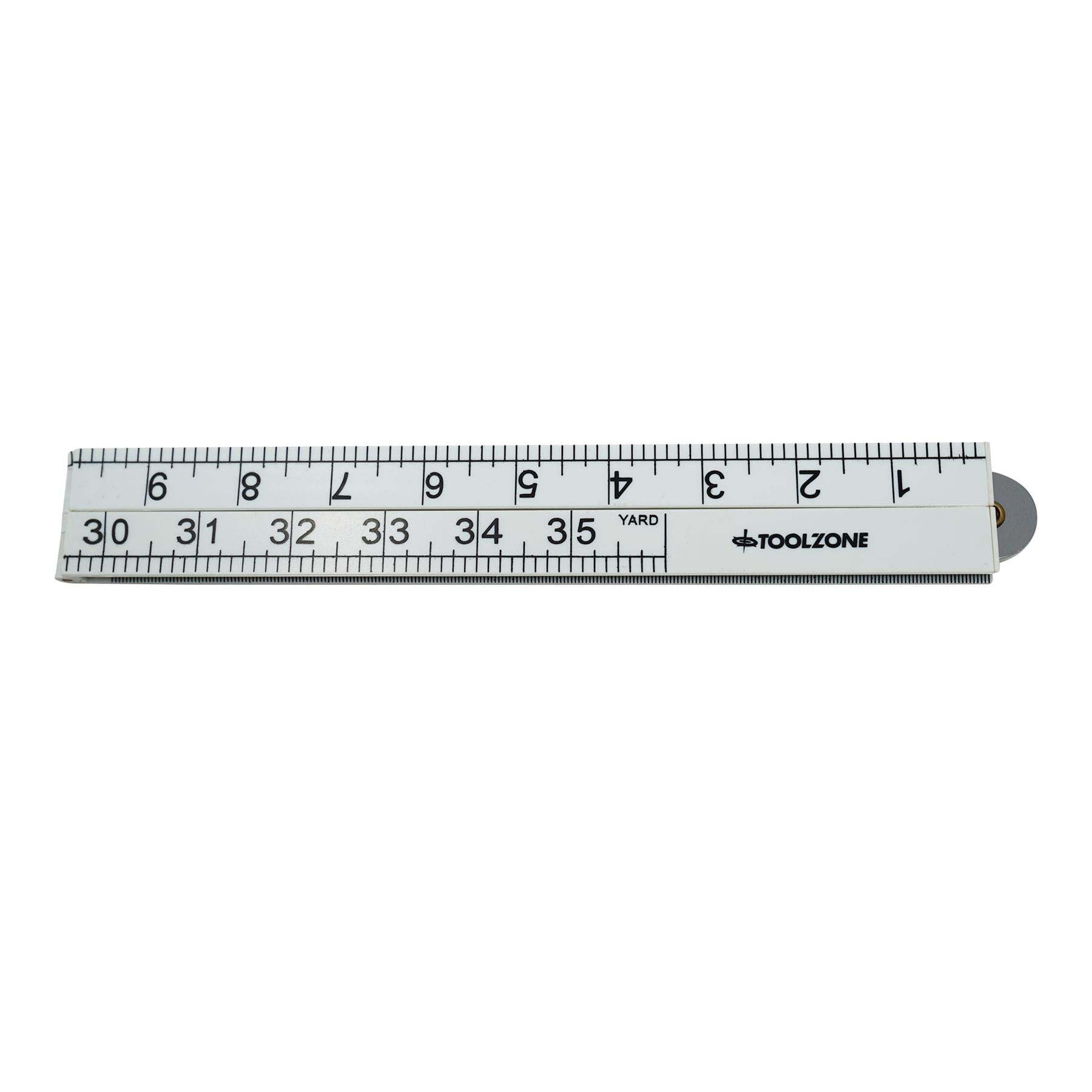 1m Folding Ruler Plastic Rule Measure 3ft Yellow 1000mm