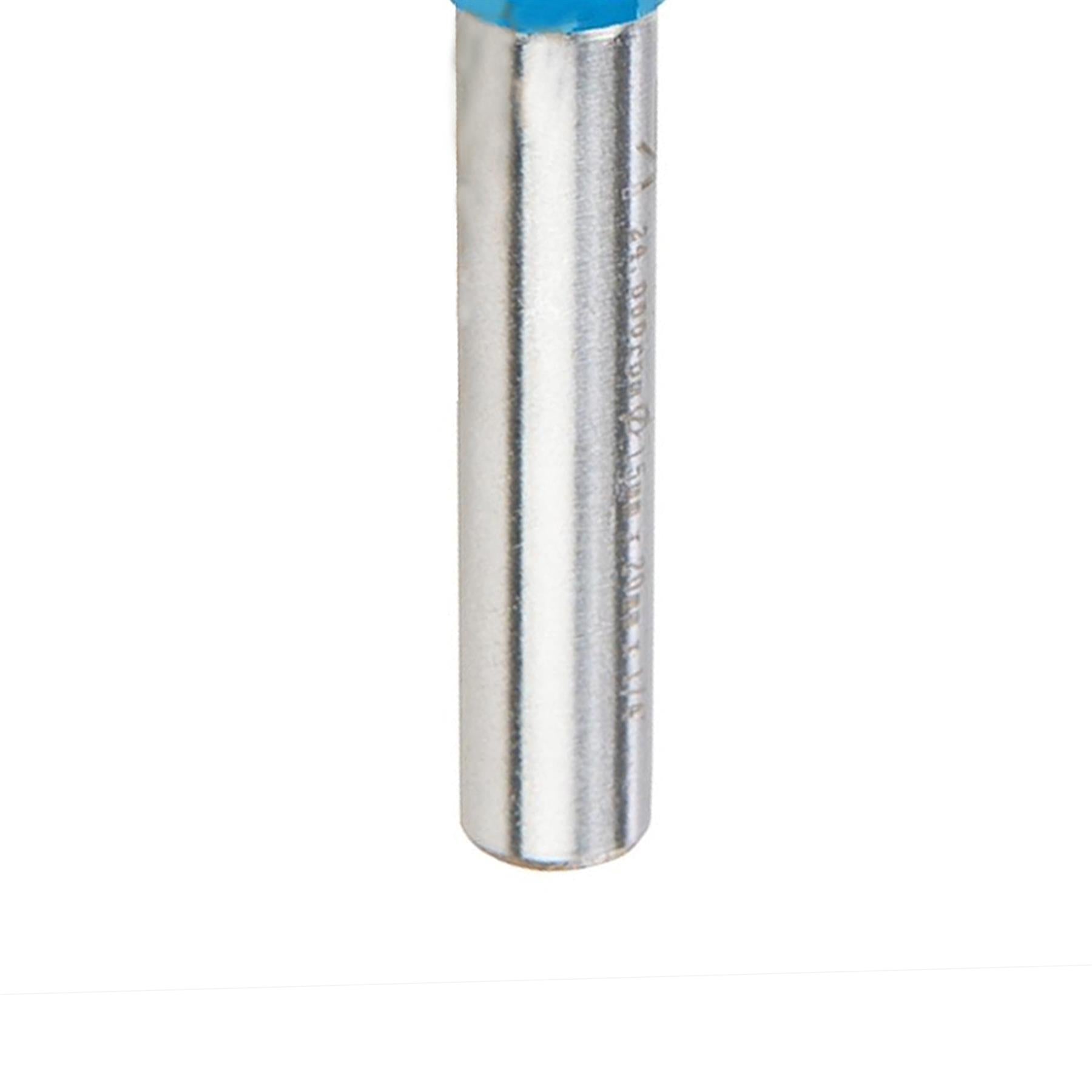 Straight 2 Flute Router Bit Cutter 1/4" Shank Carbide TCT Groove Metric 15x20mm