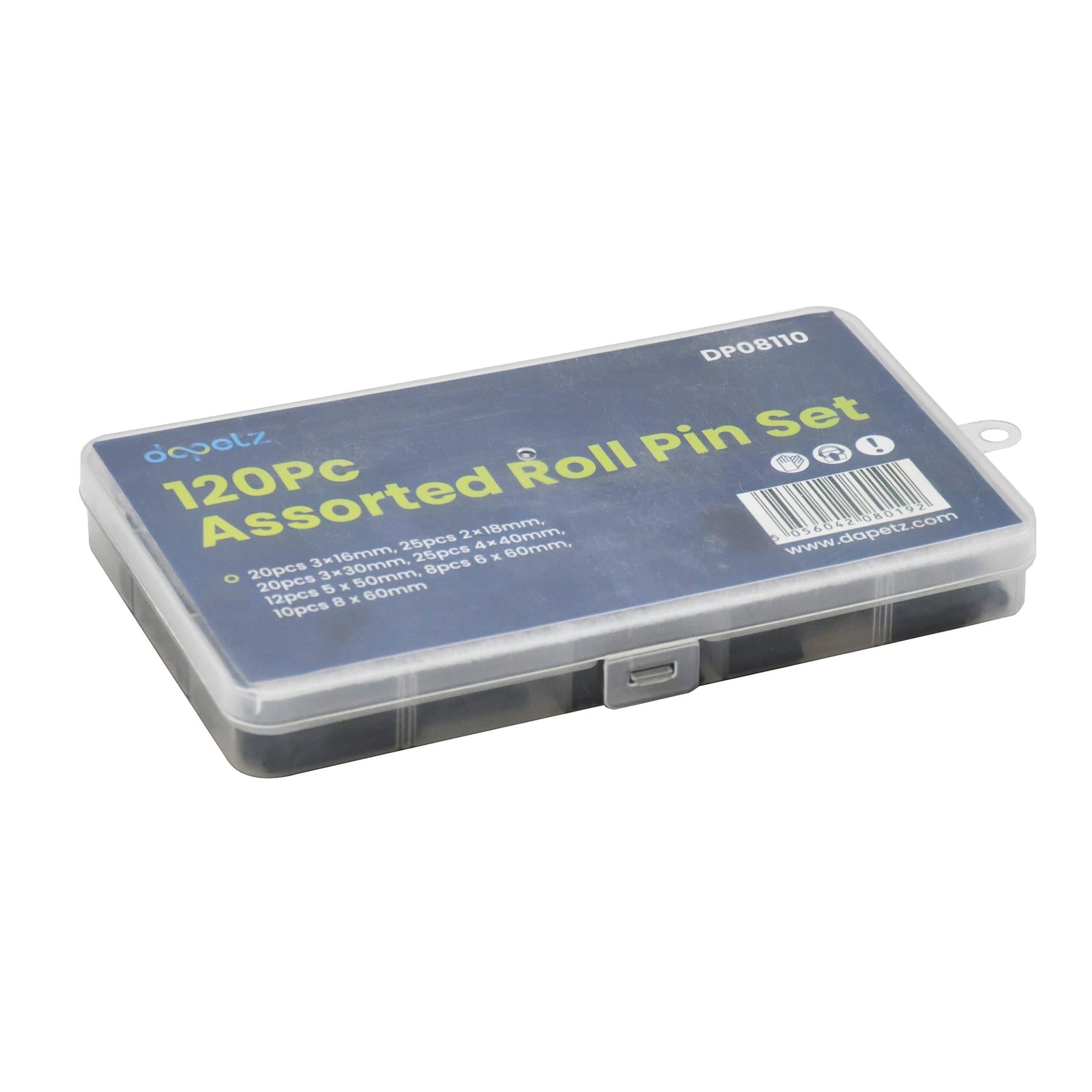 Comprehensive 120-Piece Assorted Roll Pin Set Tension Spring, Sellock, C Pins, Mixed Pack By Dapetz