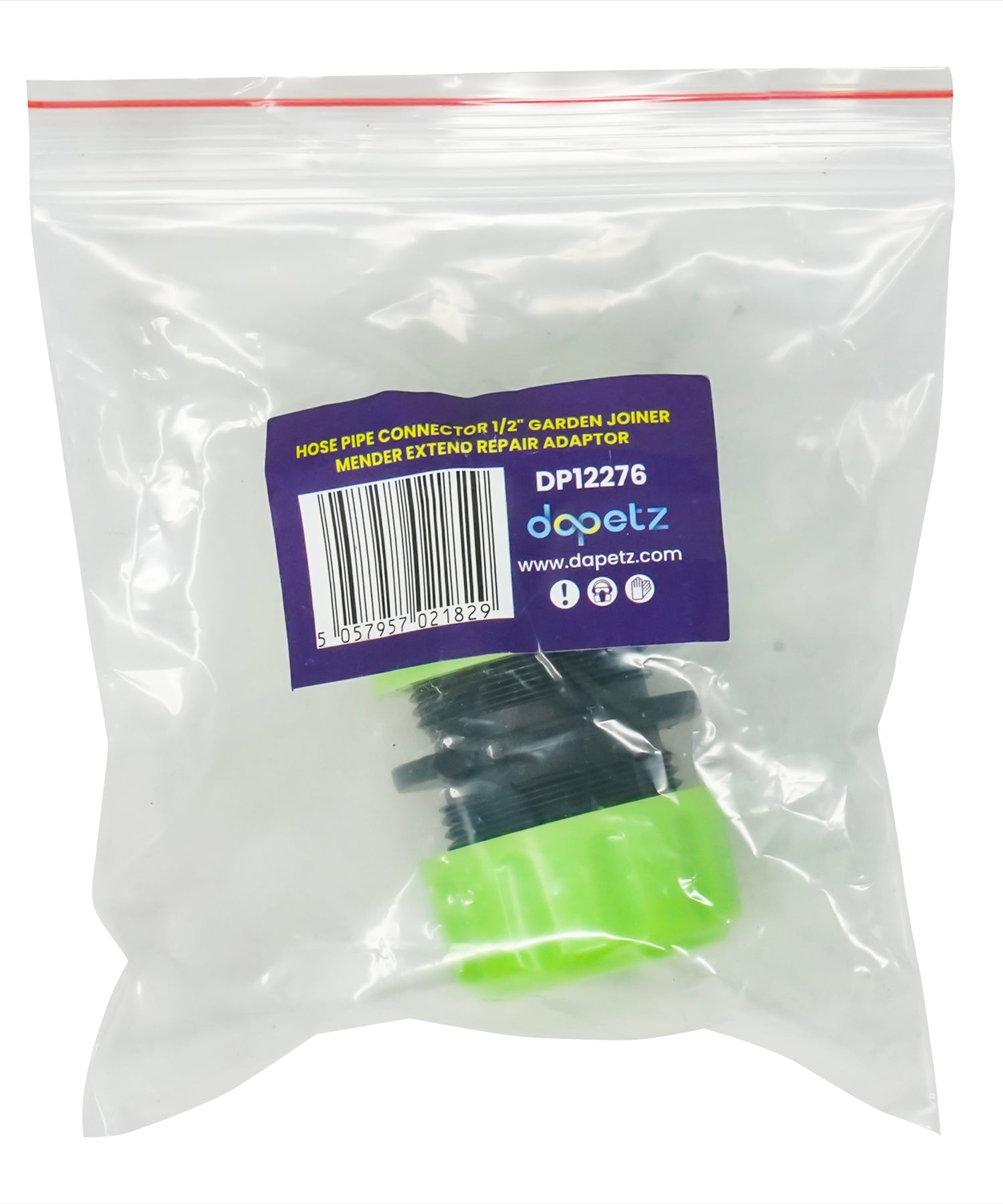 HOSE JOINER FEMALE 1/2" Garden Water Pipe Tap Fitting Adaptor Joiner Plastic 1/2" Green