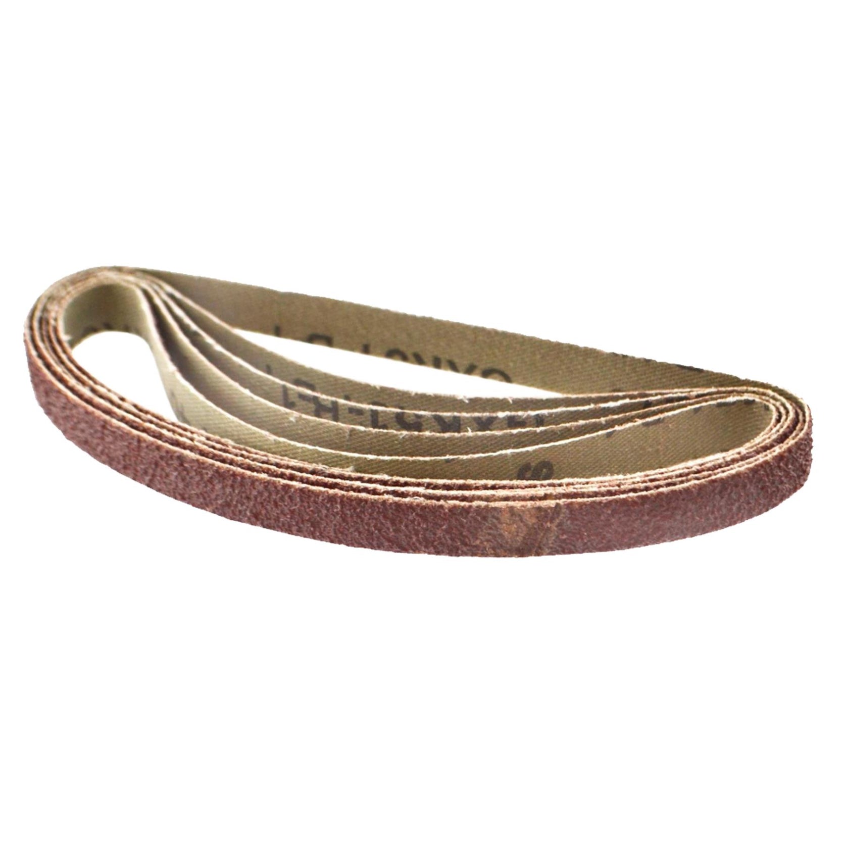 330mm x 10mm 80G Belt Power Finger File Sander Abrasive Sanding Belts 5pk