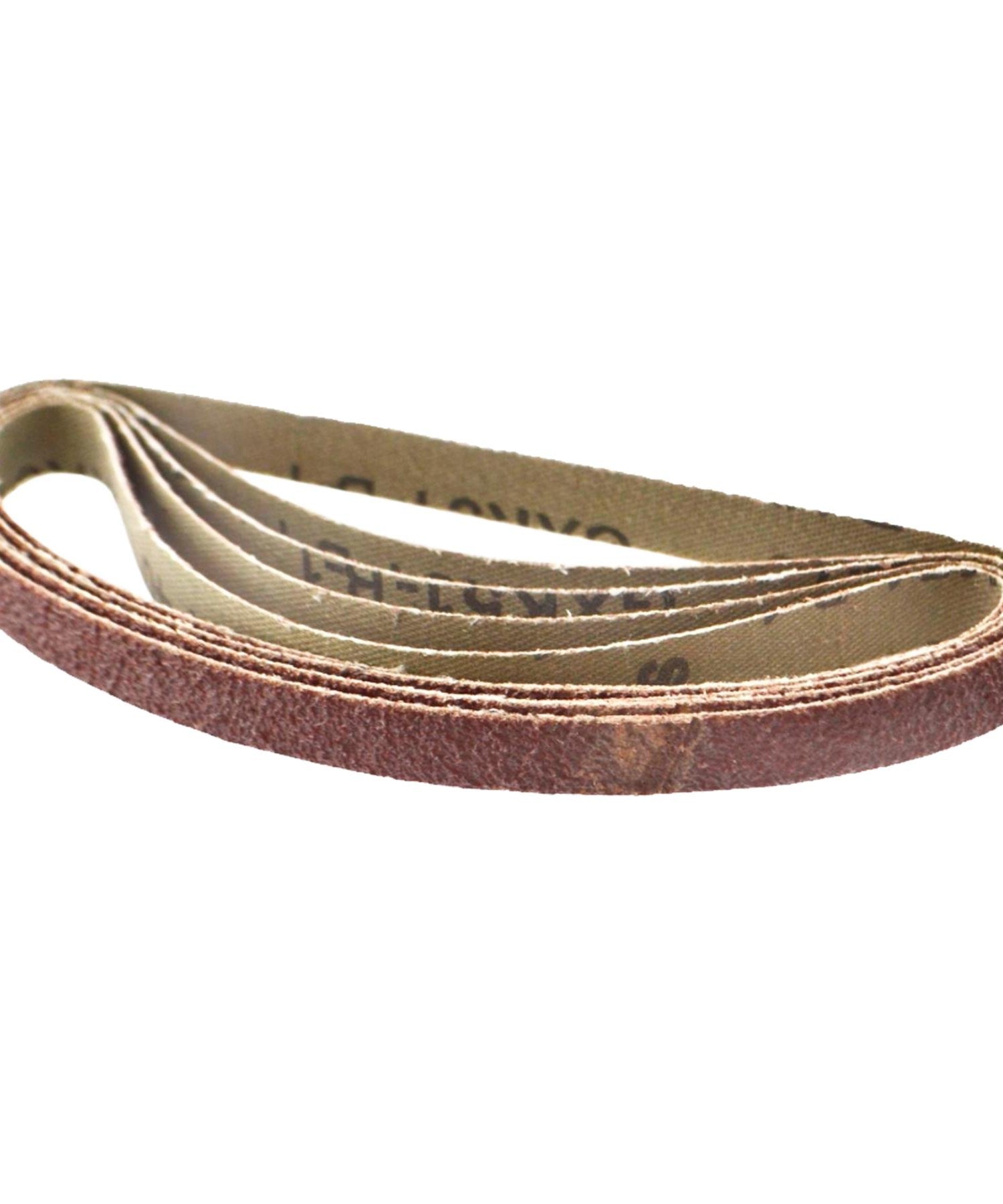 330mm x 10mm 80G Belt Power Finger File Sander Abrasive Sanding Belts 5pk