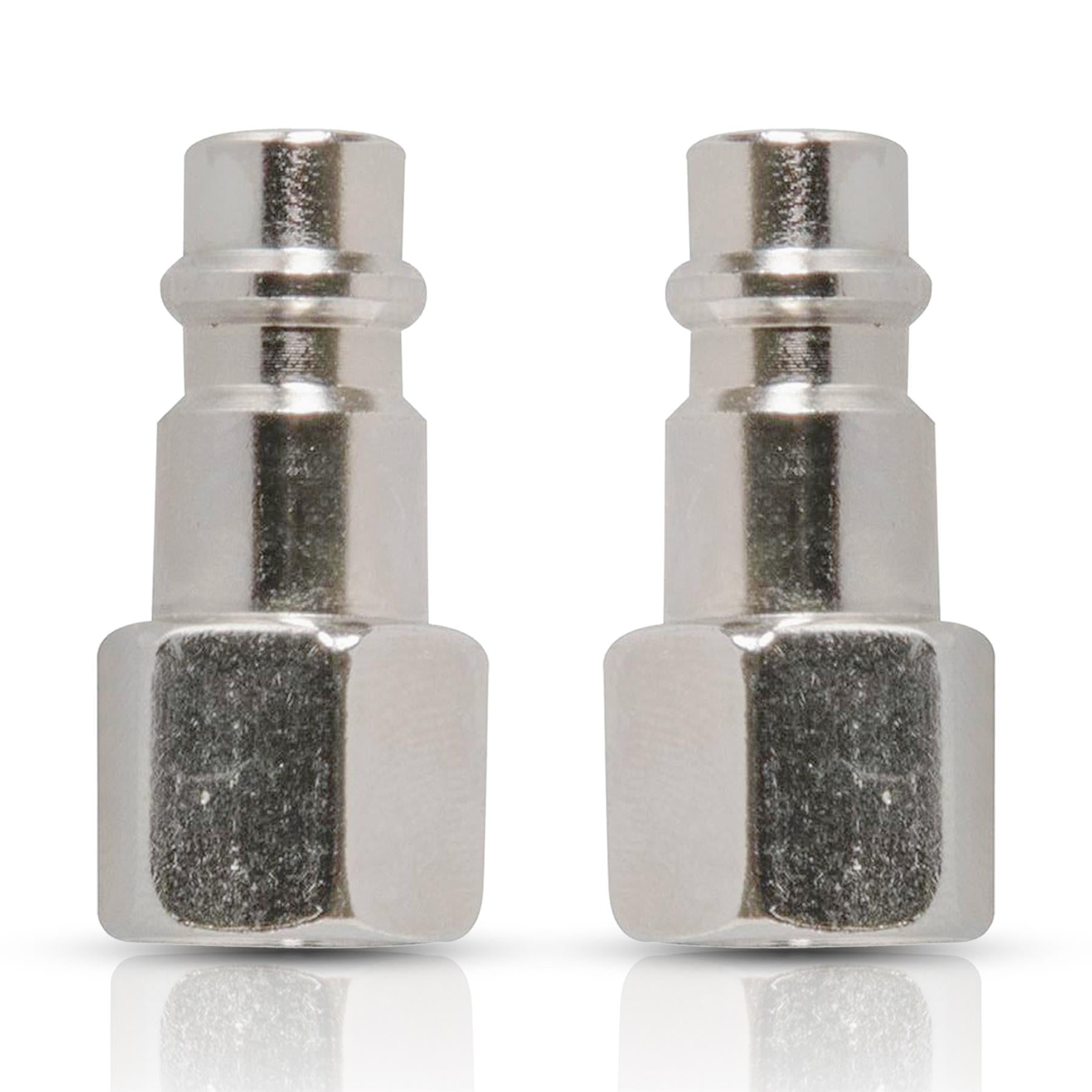 Euro Airline Hose Fitting Connector 1/4" BSP Quick Release Female Thread 2PC