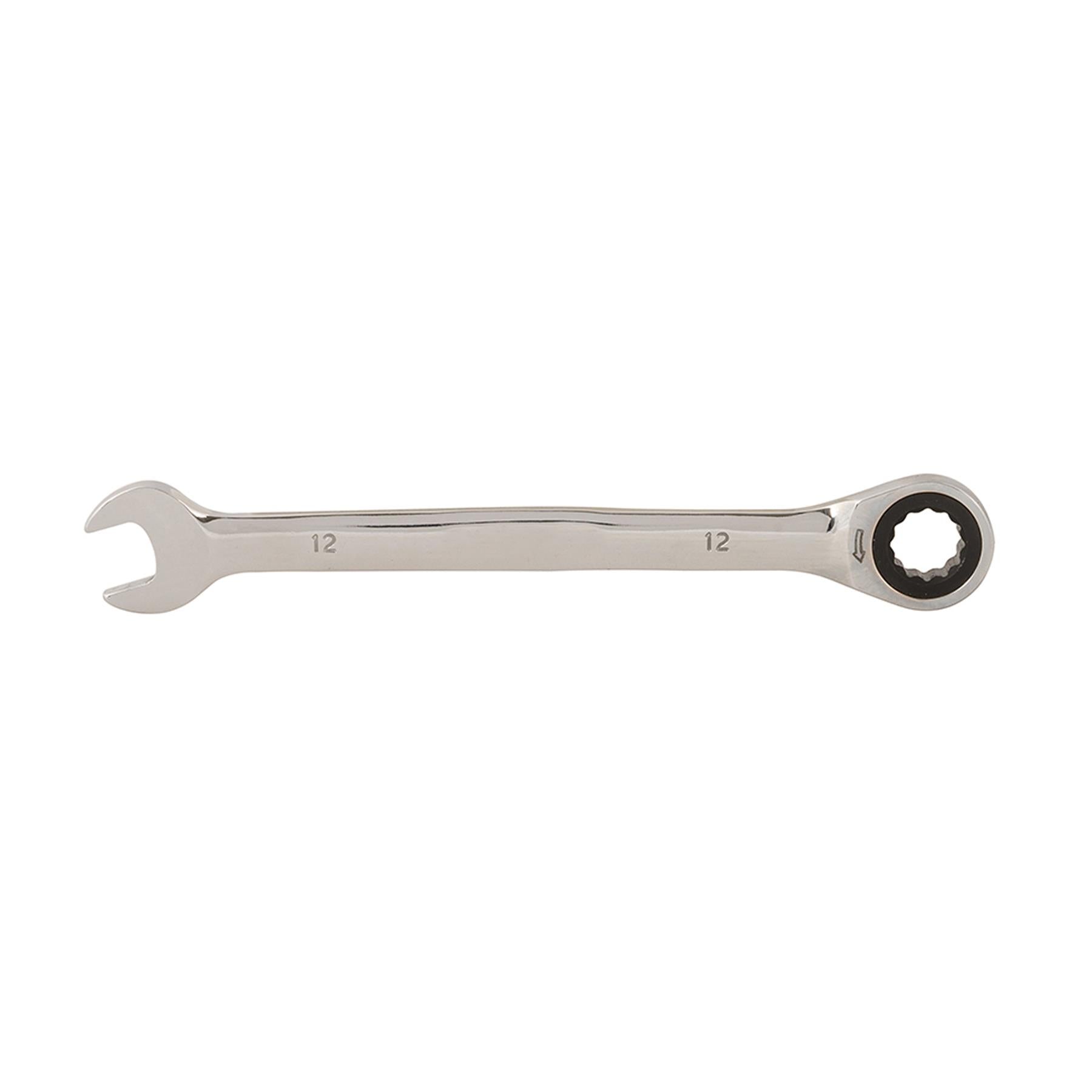 Fixed Head Ratchet Metric Spanner Open End Ring Combination 12mm