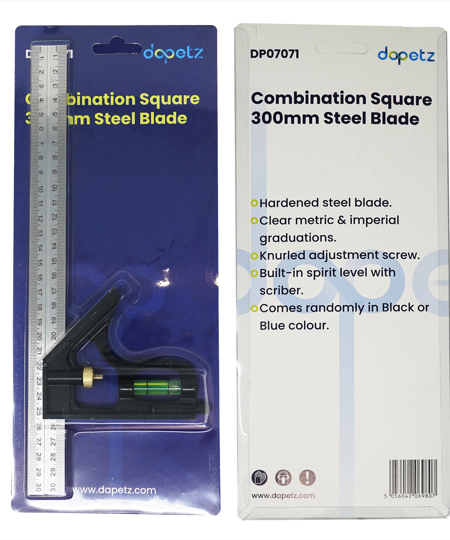 Combination Square 300mm 12" Tools Accurate Level W/ 300mm Steel Blade By Dapetz