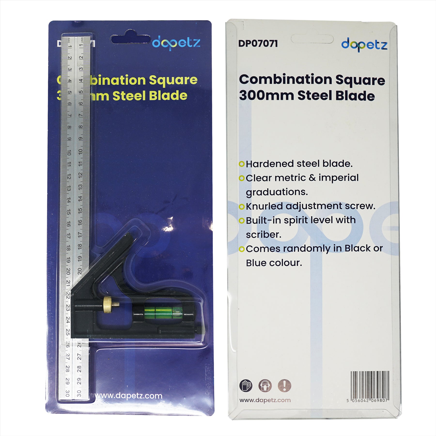 Combination Square 300mm 12" Tools Accurate Level W/ 300mm Steel Blade By Dapetz
