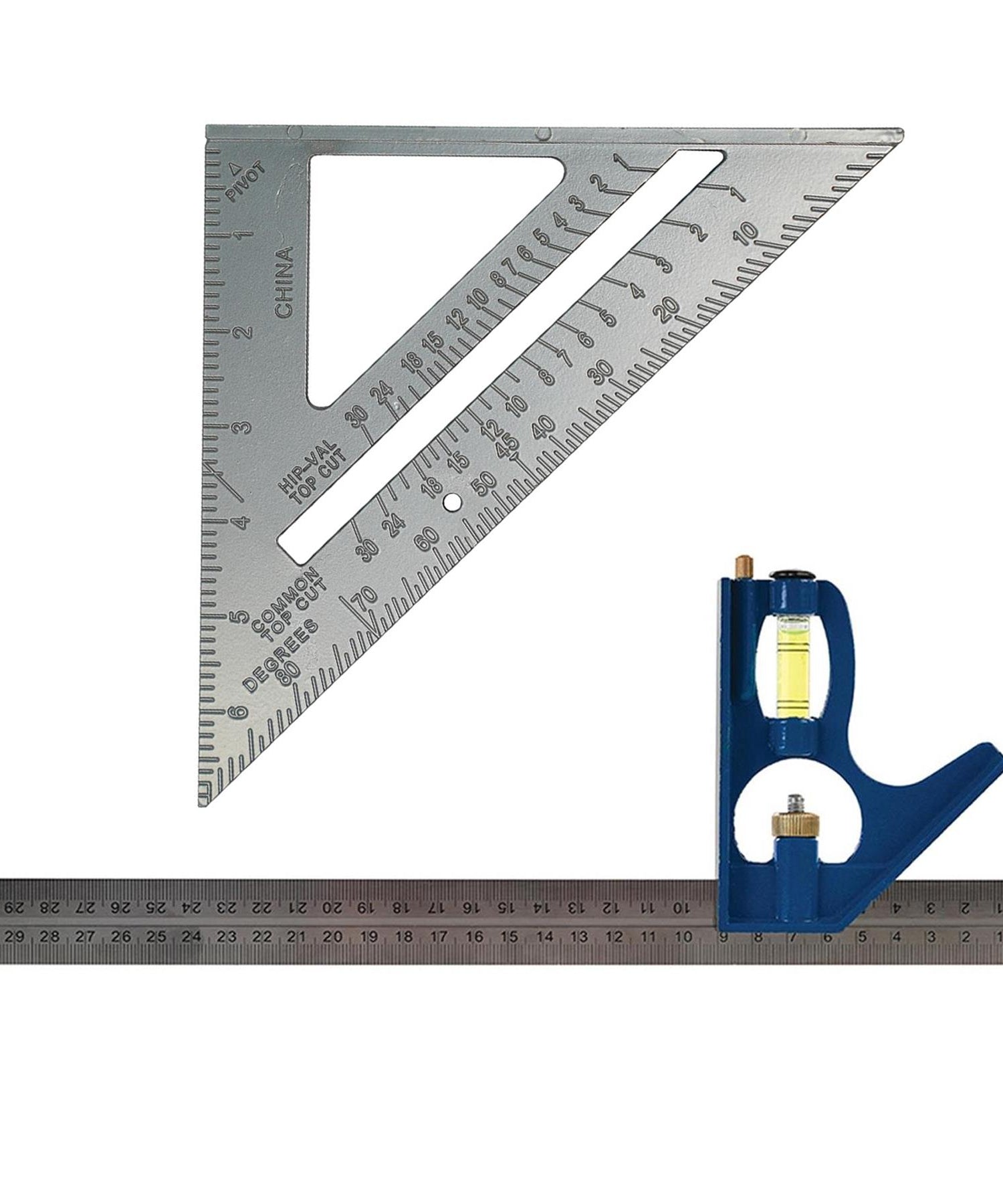 Metal Roofing Rafter Set Square Combination 300mm 6" Roofers Square Rafter Alloy By Dapetz