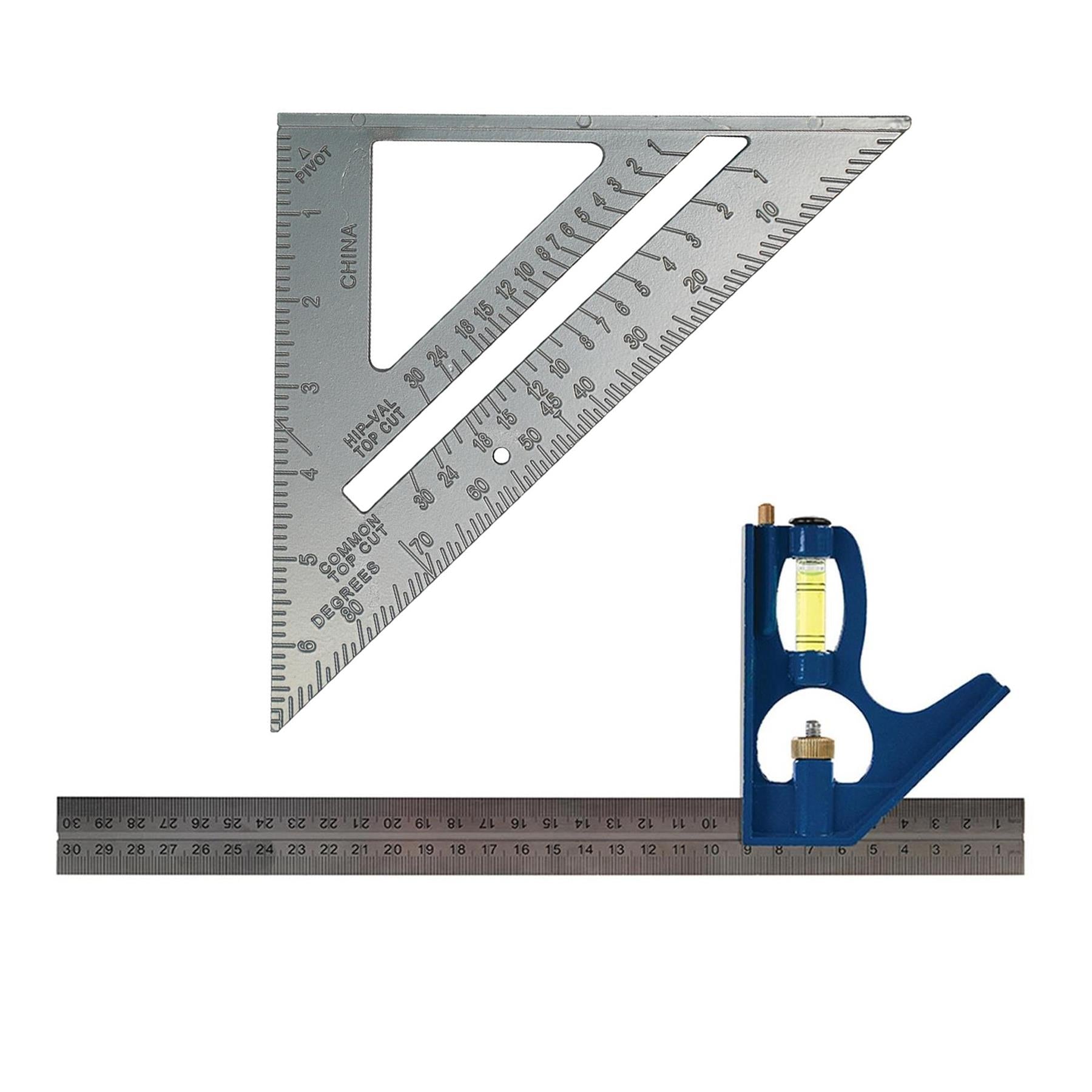 Metal Roofing Rafter Set Square Combination 300mm 6" Roofers Square Rafter Alloy By Dapetz