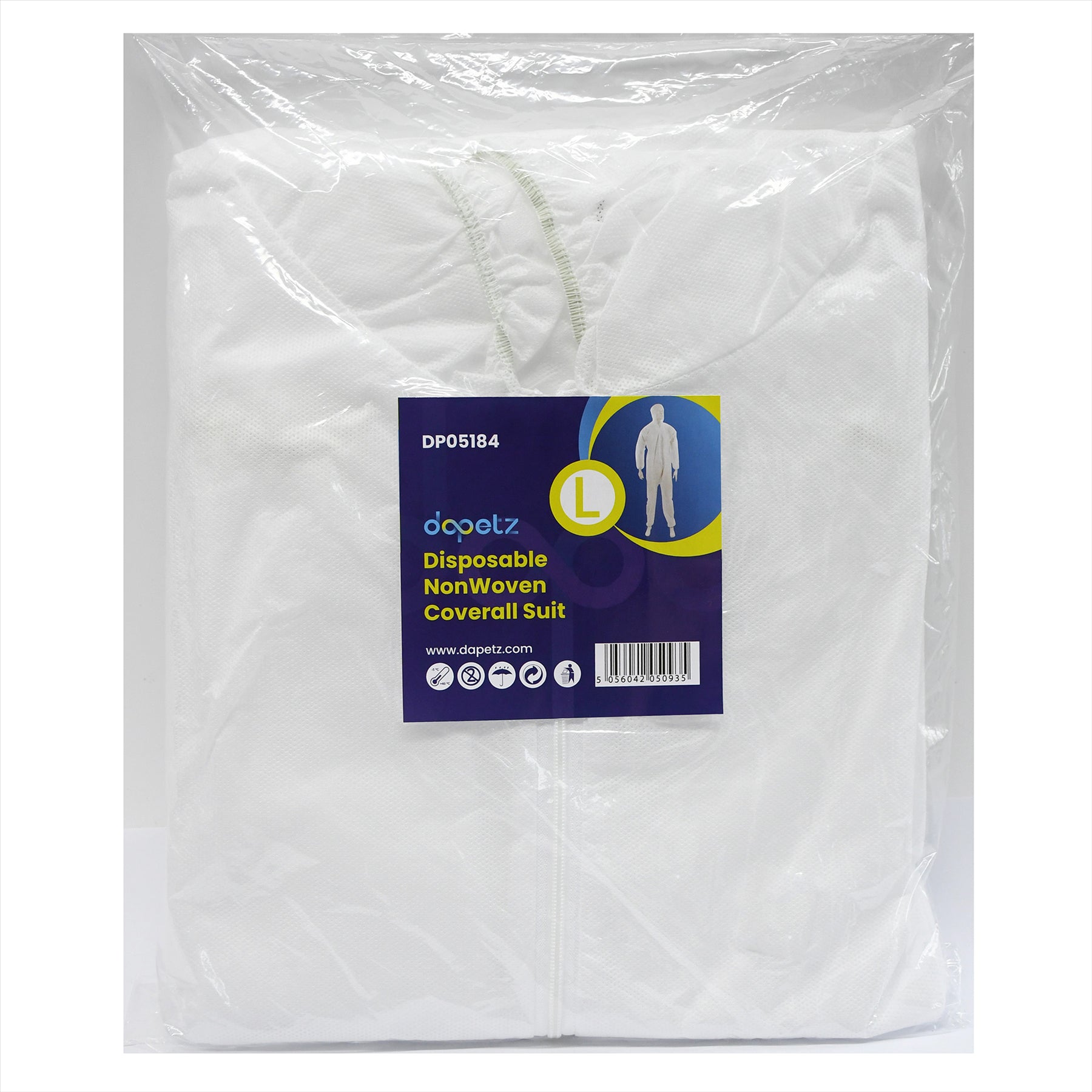 Protective Disposable Overall Boiler Paper Suit Coveralls Protection Suit (10 Pcs) By Dapetz