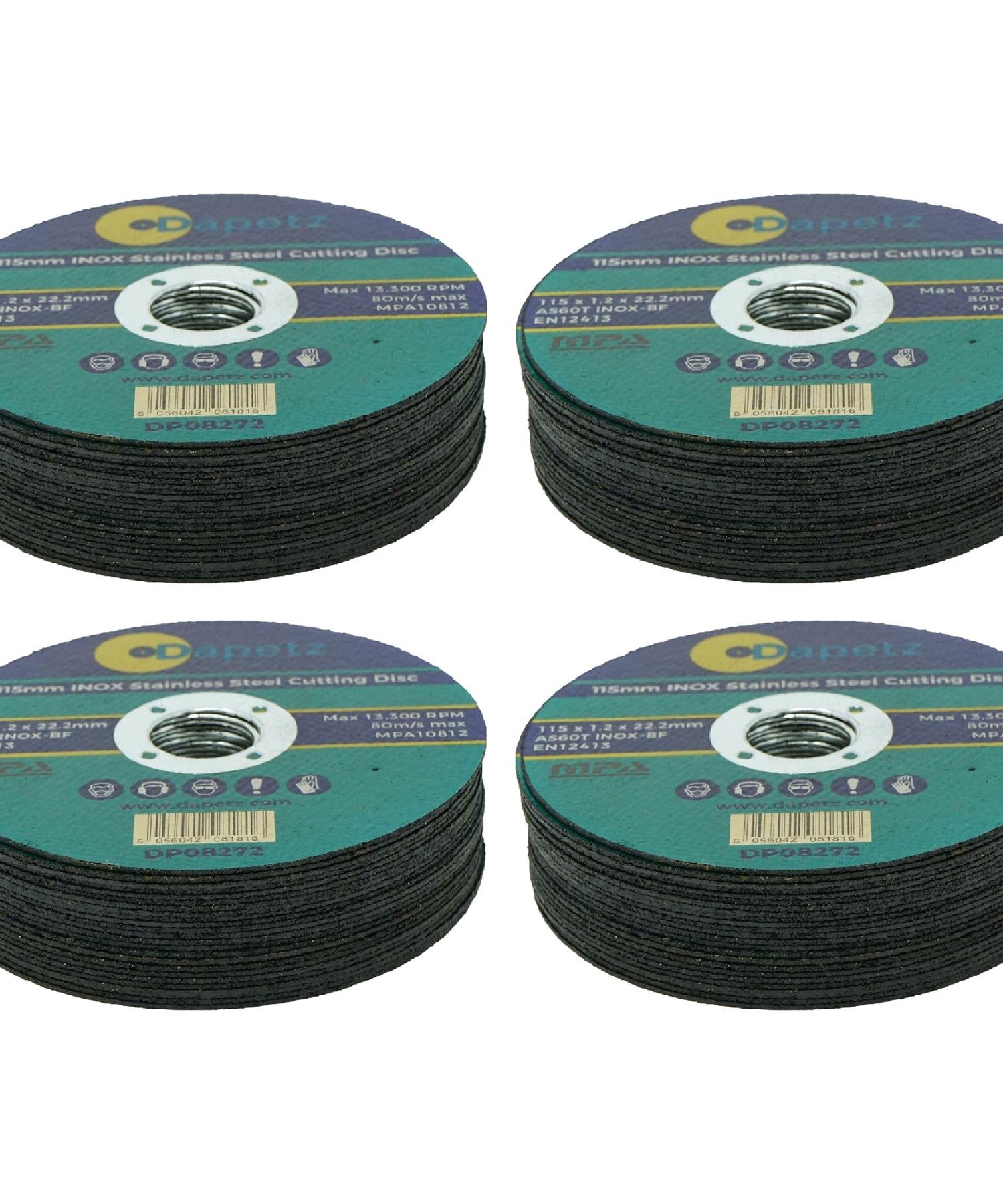 Cutting Blade/ Metal Cutting Disc For Angle Grinder 100 Pcs 115mm Super Thin 1.2mm by Daptez