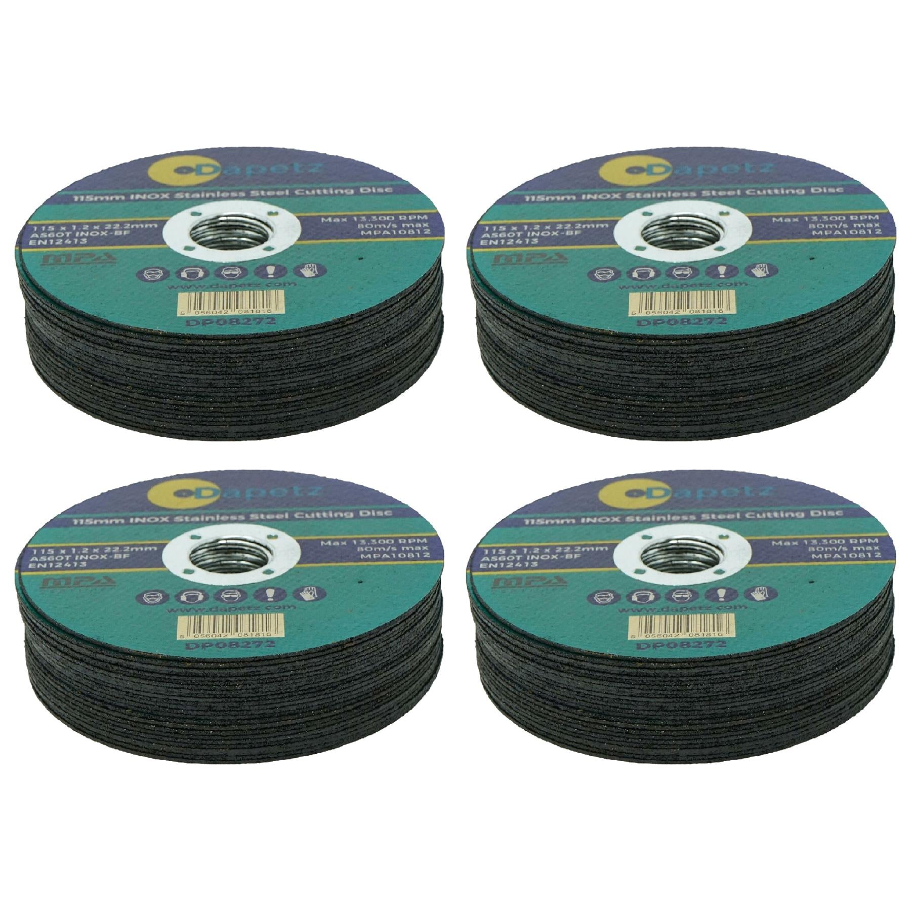 Cutting Blade/ Metal Cutting Disc For Angle Grinder 100 Pcs 115mm Super Thin 1.2mm by Daptez