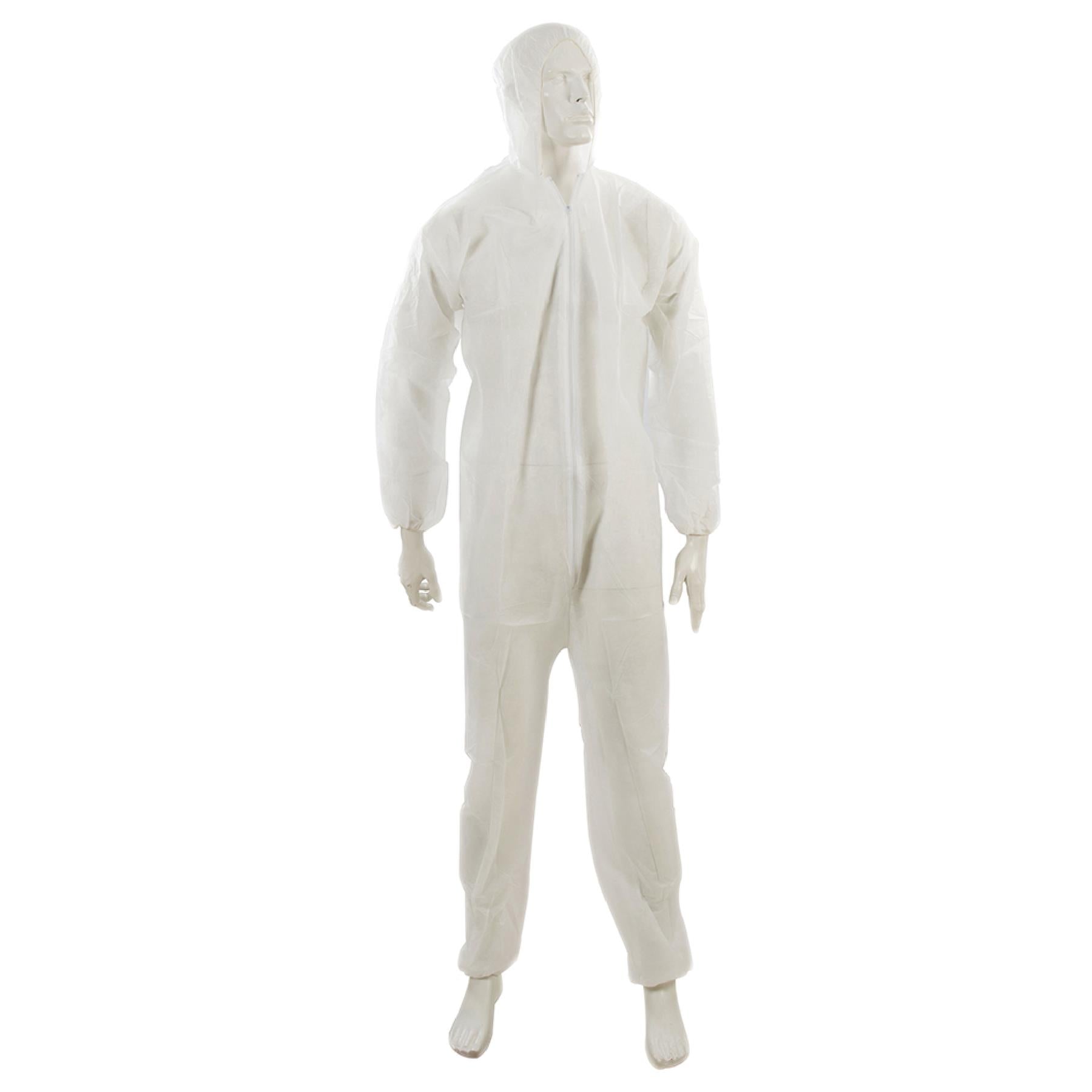 Disposable Paper Suit Protective Overall Coveralls Large 128cm 50" By Dapetz
