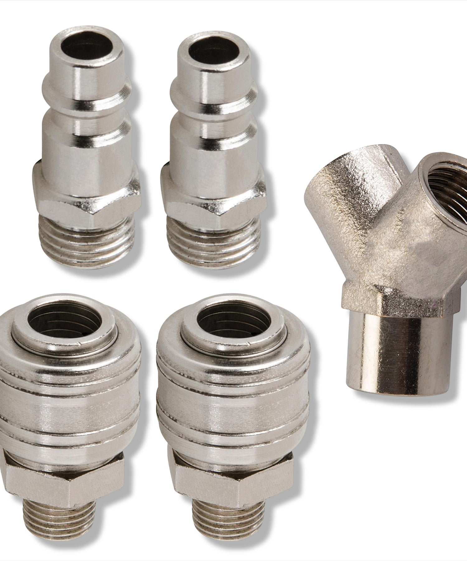 Euro Airline 3 Way Y Connector Quick Release Fittings For Compressor Air Hose