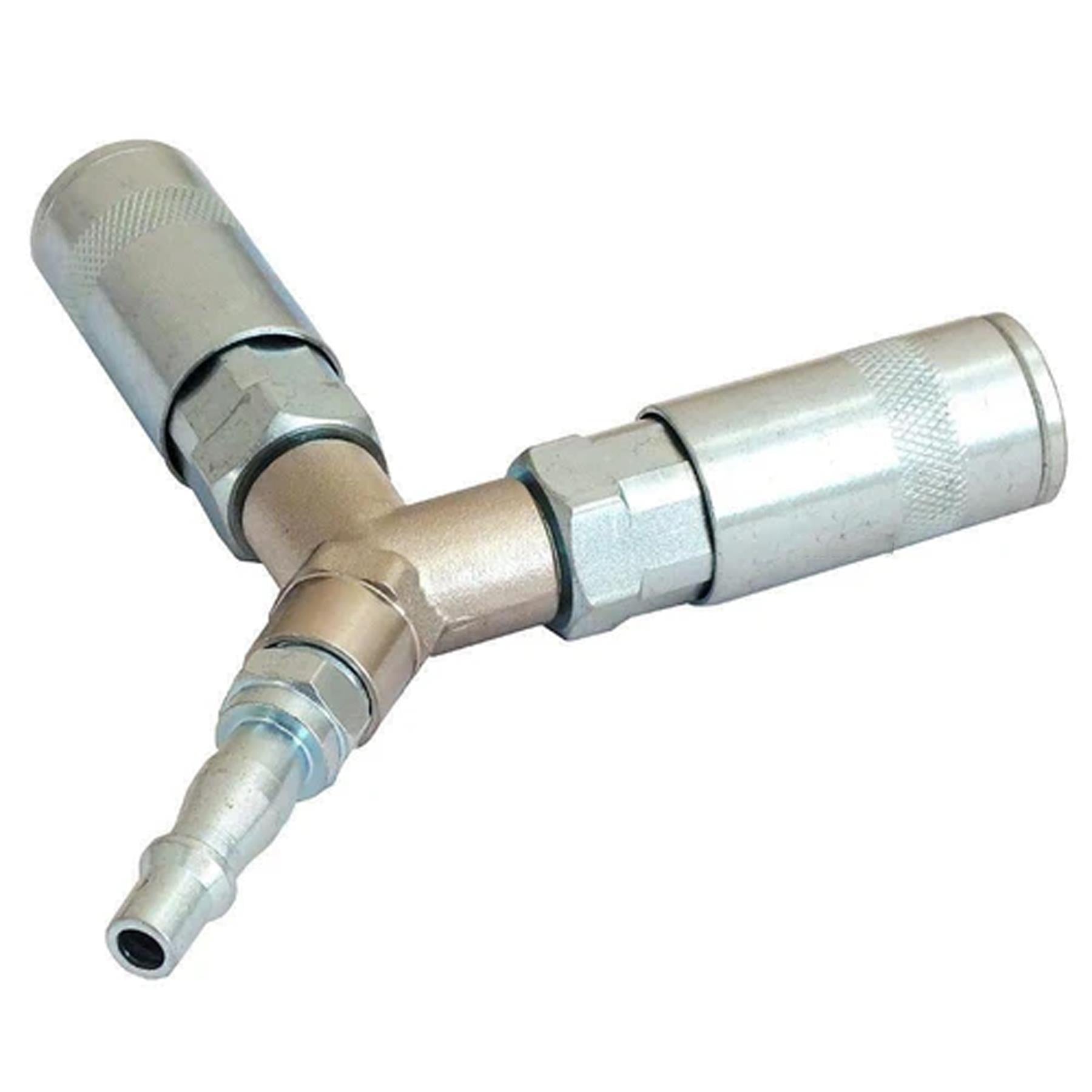 Air Line 3 Way Y Connector 1/4" BSP Hose Airline Splitter Manifold Joint Fitting by Daptez