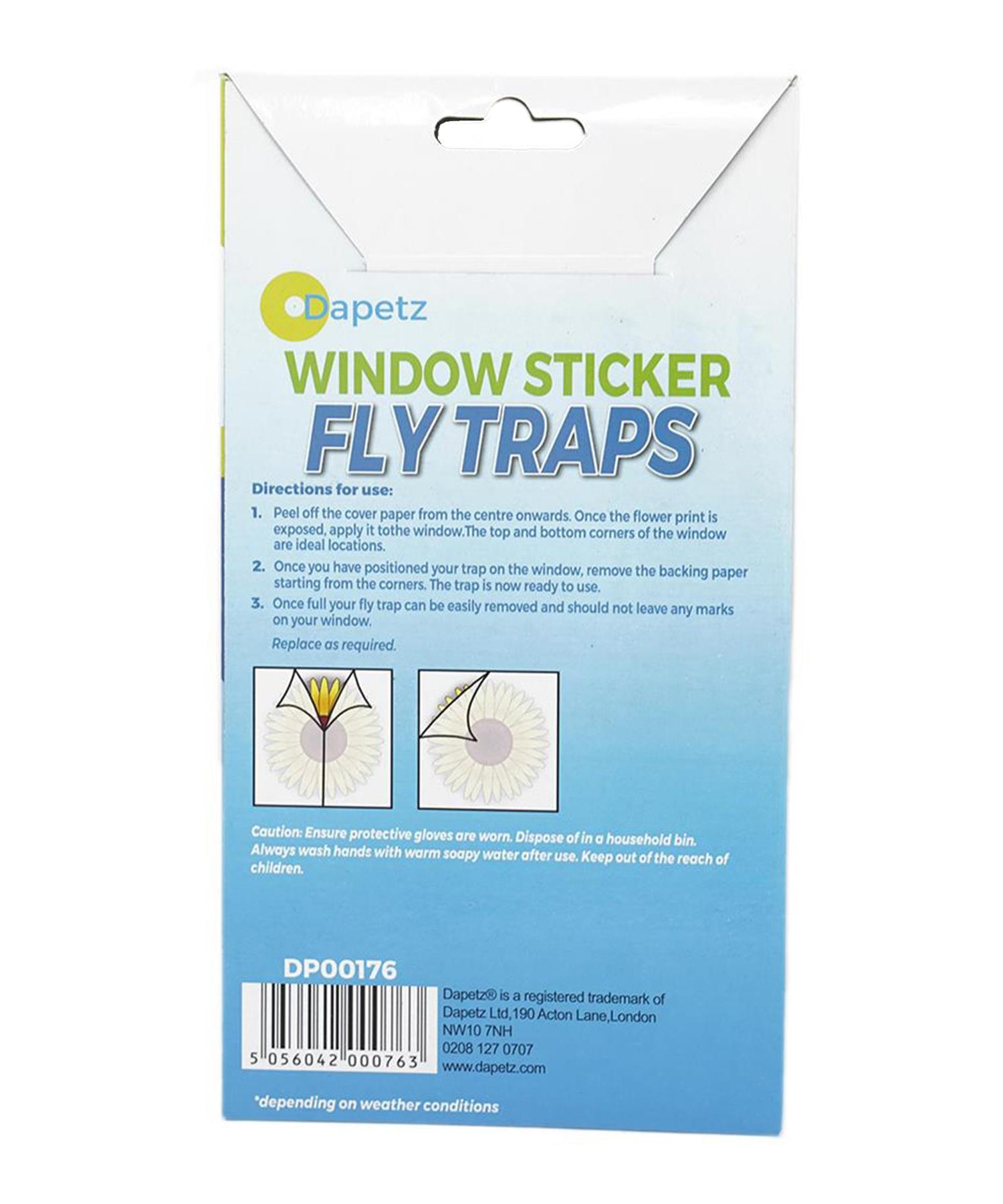 4pc Fly Traps Fly Killer Sunflower Window Sticker Trap Stickers Insect Insects New
