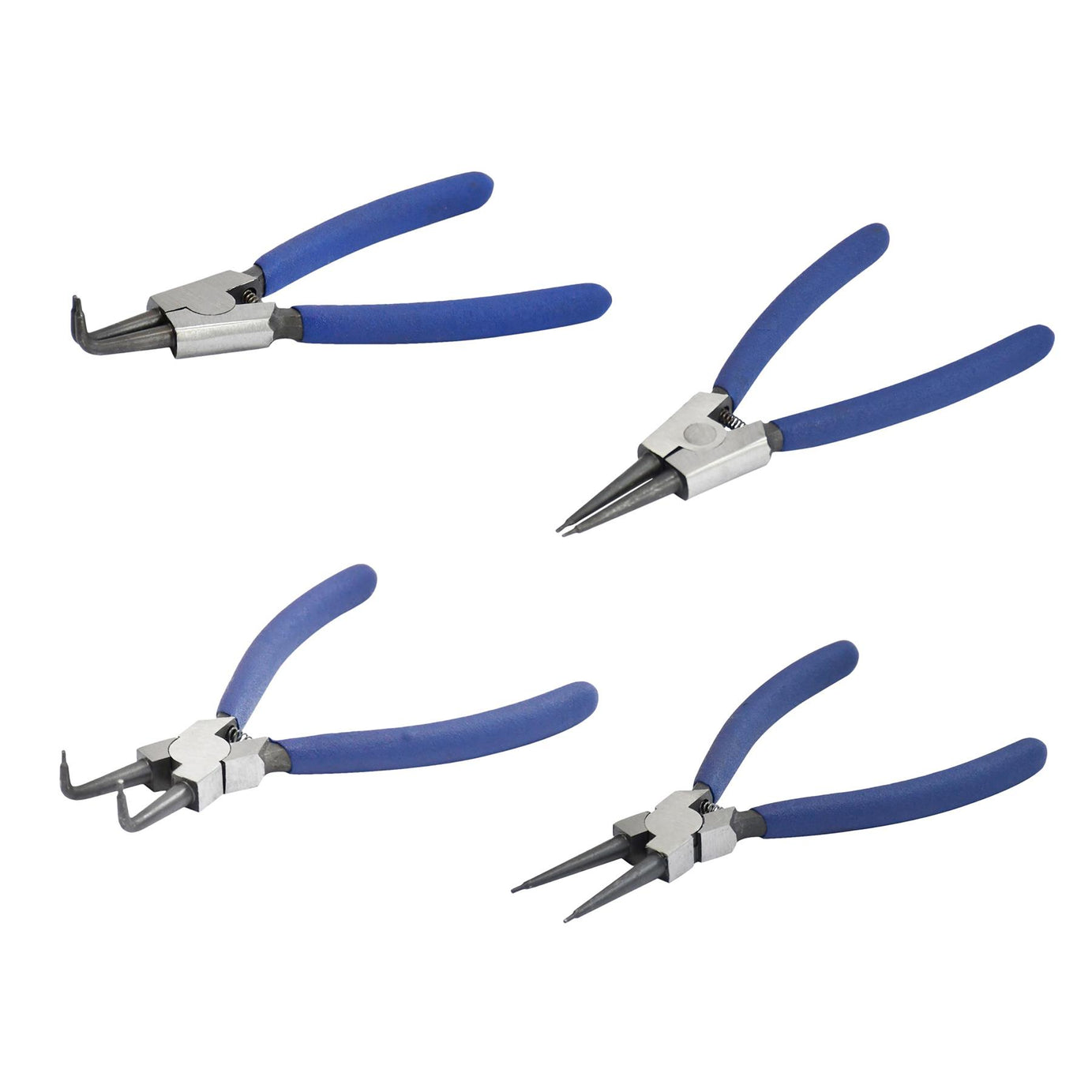 4PCS Circlip Pliers Set 6 Snap Ring Internal External Bent Nose 150mm Tool By Dapetz