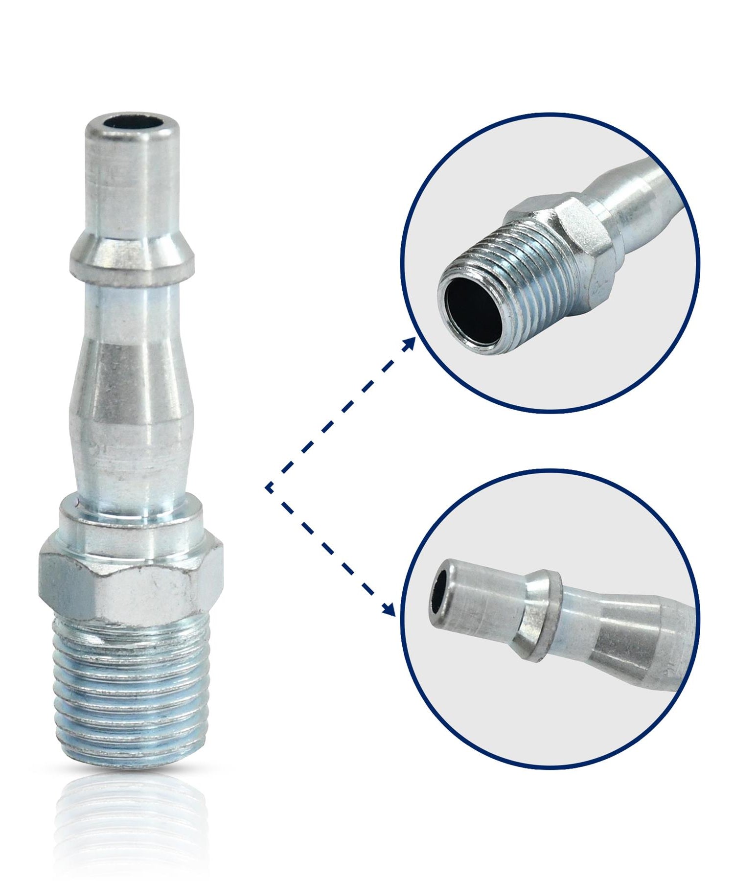 Air Line Hose Fitting Connector Male 1/4" Thread Bayonet Coupler For PCL Vertex