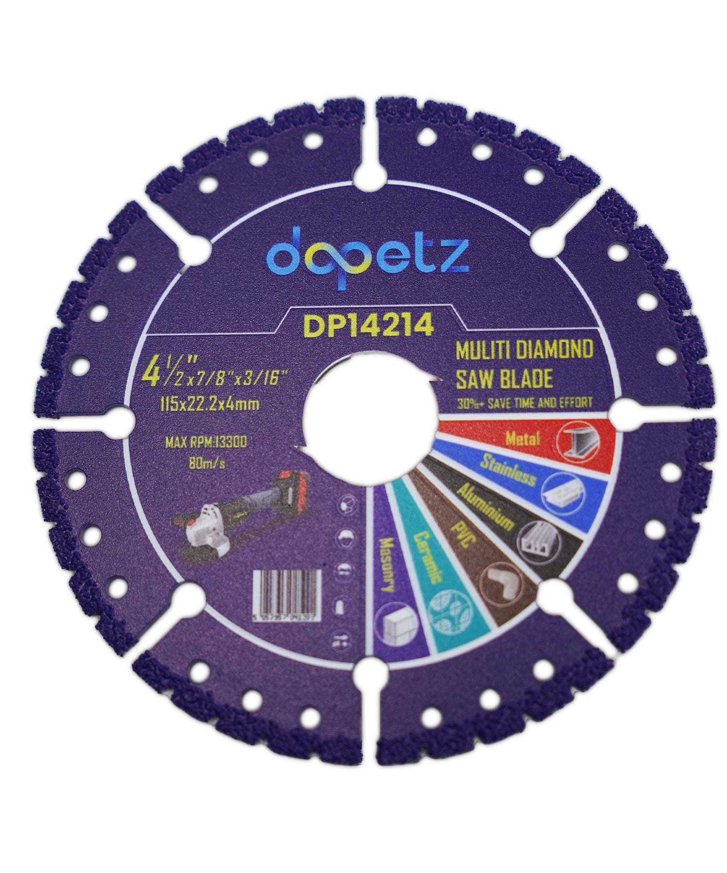 Multi Purpose Saw Blade Saw Disc Blade 115mm Porcelain  Smooth Precise Cutting