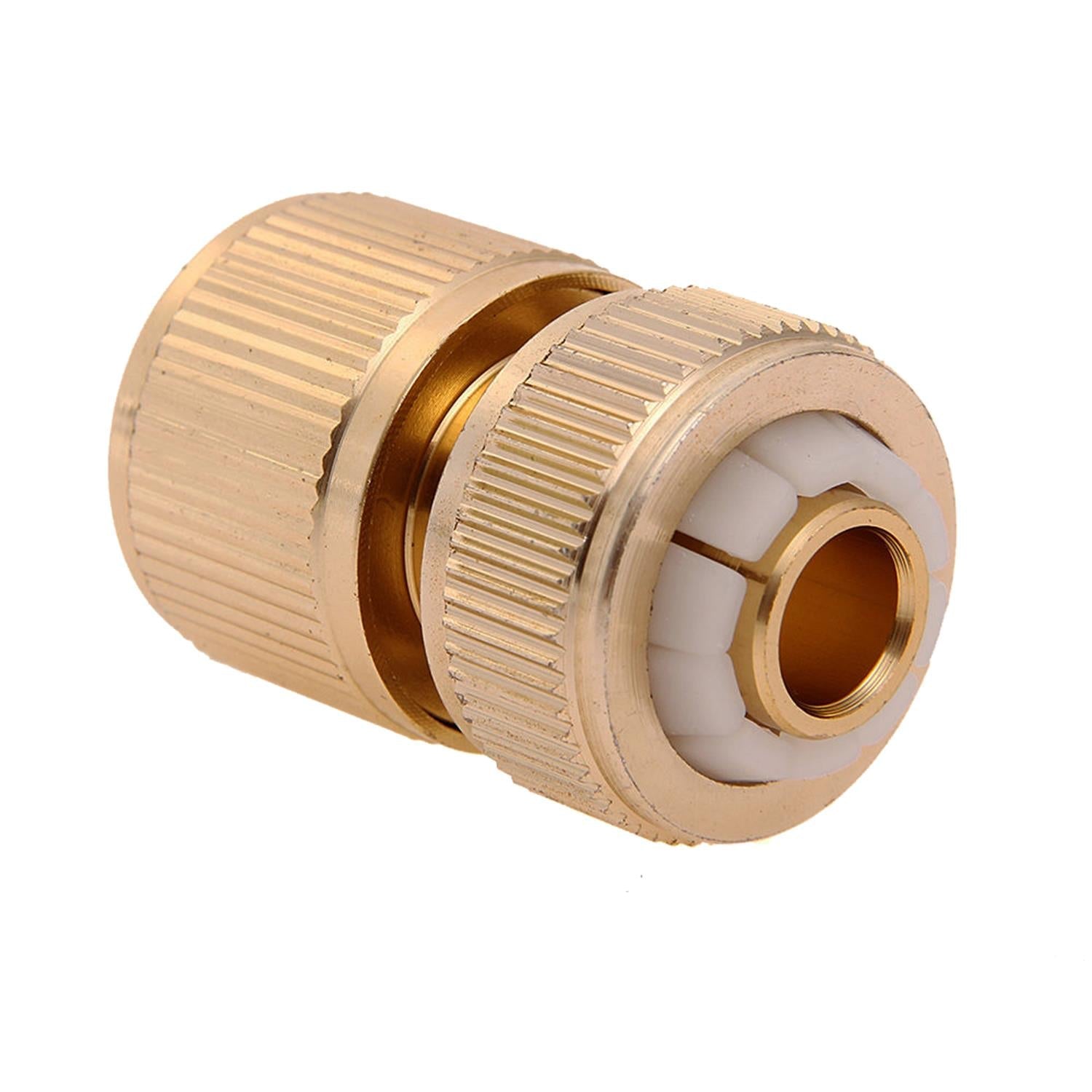 3pk Brass Hose Quick Connector Female Quick Fit To 1/2" Compression