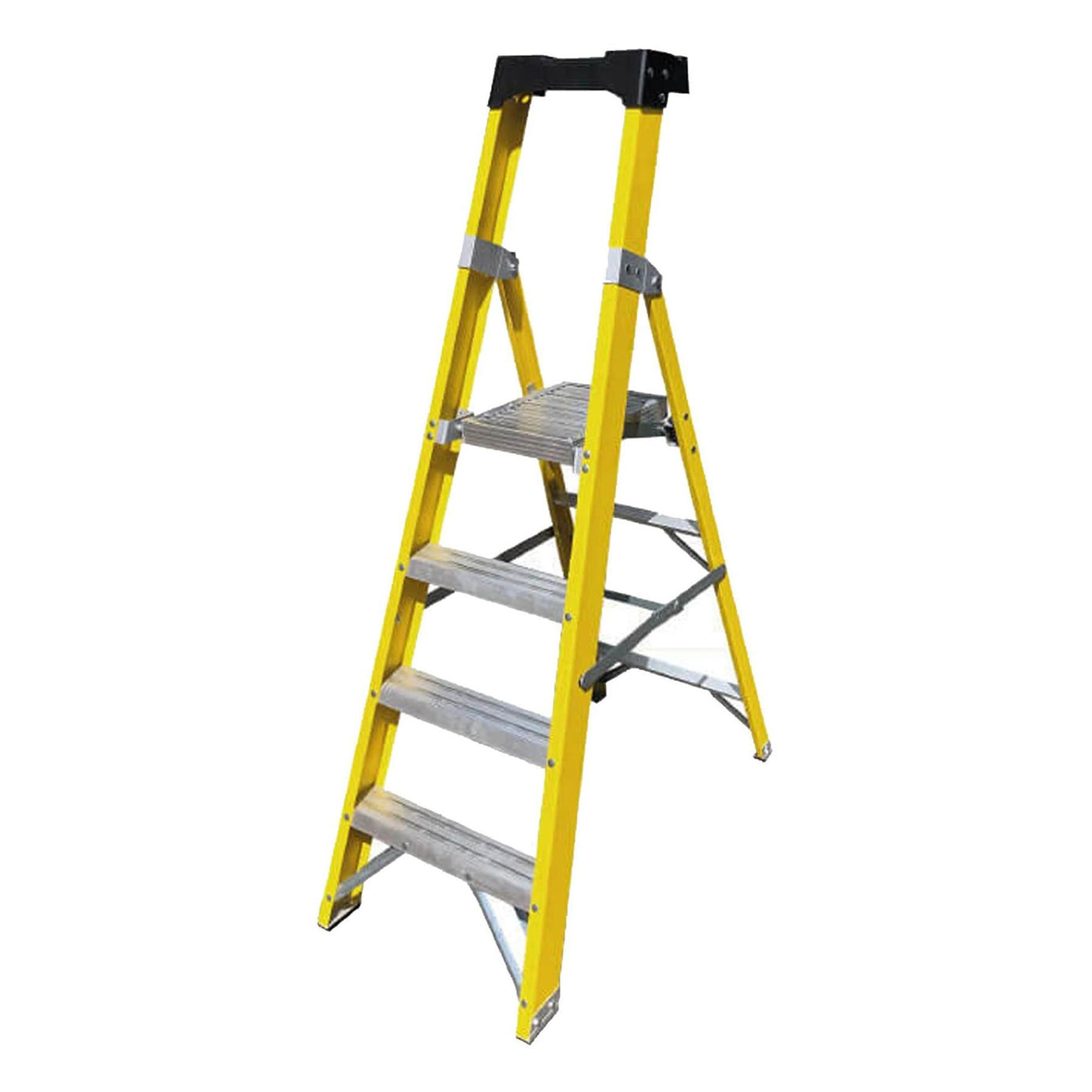 Dapetz PRo 10 Tread GRP Fibreglass Platform Step Ladder 3.22m,150 Kg, Made In Uk