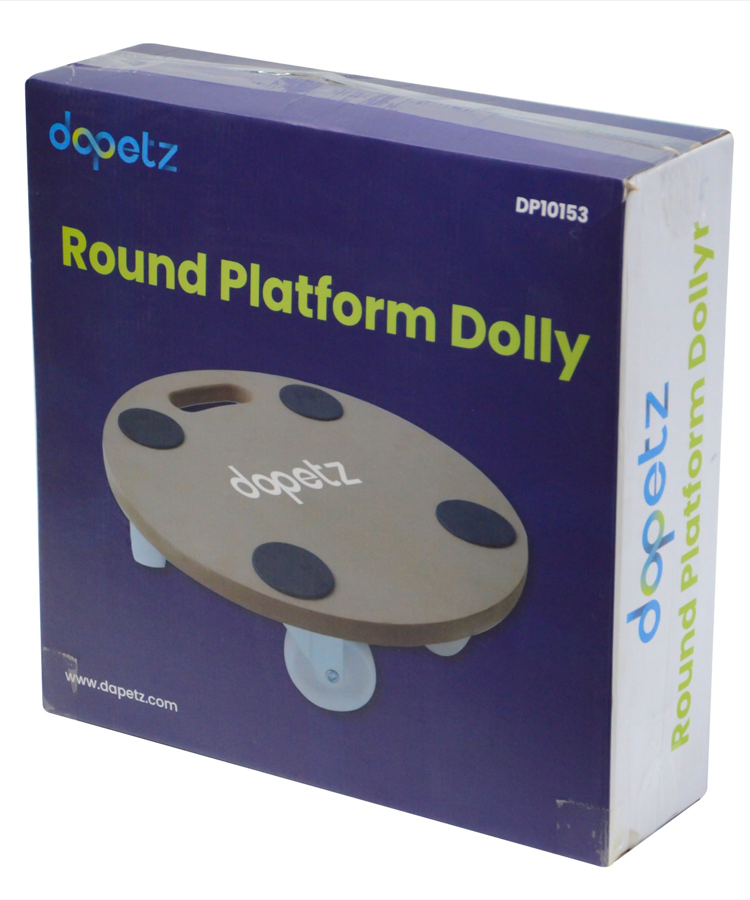 Round Platform Dolly With 4 Strong Nylon Swivel Castors Moves Heavy Loads 250Kg By Dapetz