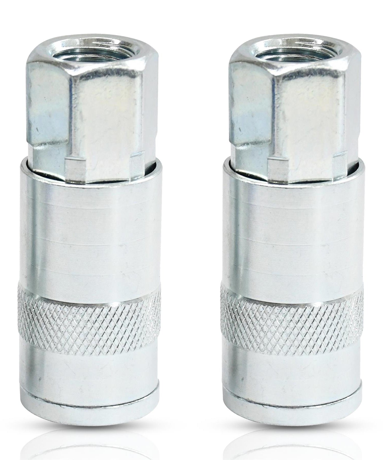 Vertex Air Line Fitting Quick Release Compressor Air Hose 1/4" Female Thread 2PC