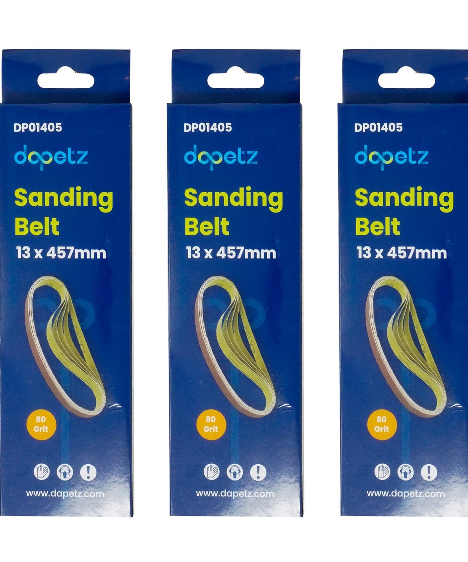 15Pcs Sanding Belts 13 x 457mm 80 Grit Aluminium Oxide For Bosch Makita Sander By Dapetz