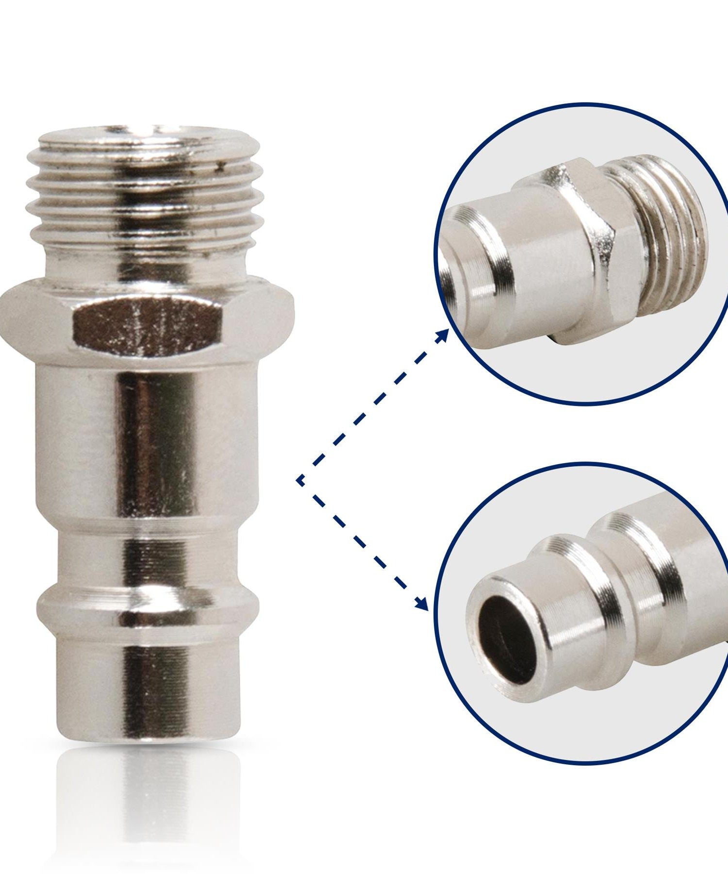 Euro Air Line Fittings Male For Compressor Air Hose Connector 1/4" BSP 1PC