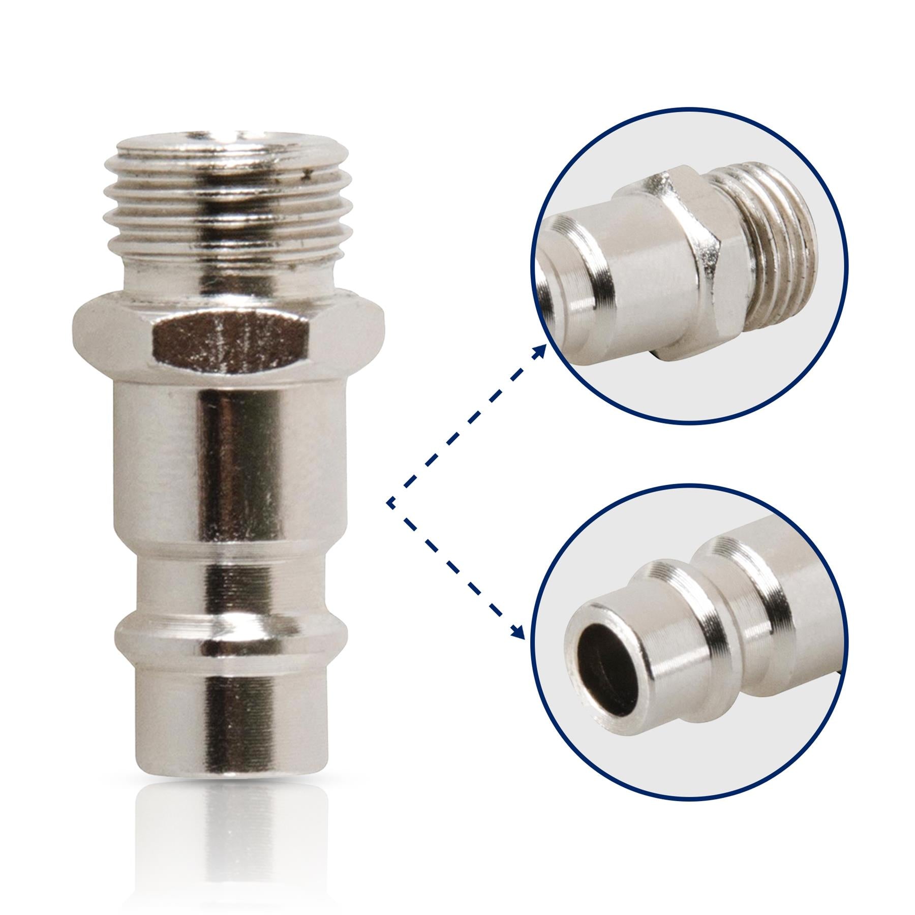 Euro Air Line Fittings Male For Compressor Air Hose Connector 1/4" BSP 1PC