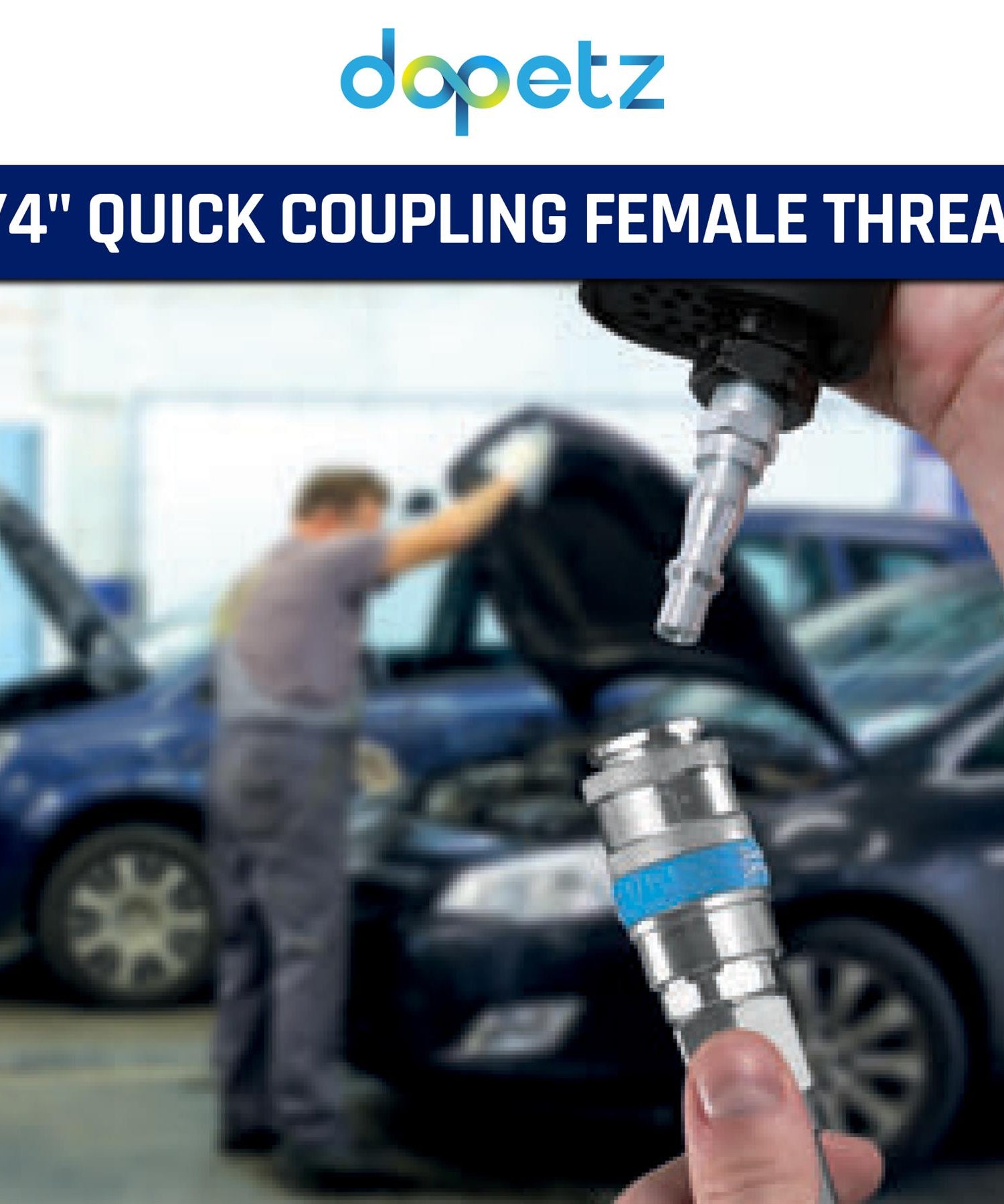 Air Line Hose Fitting Connector Female 1/4" Thread Bayonet For PCL Vertex 10Pcs