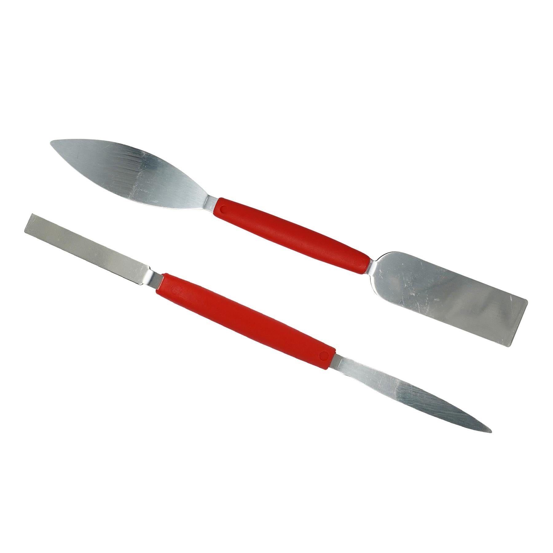 Dapetz Square & Leaf Tool Set Steel & Plastic Handle Plaster Filling Finishing Trowels