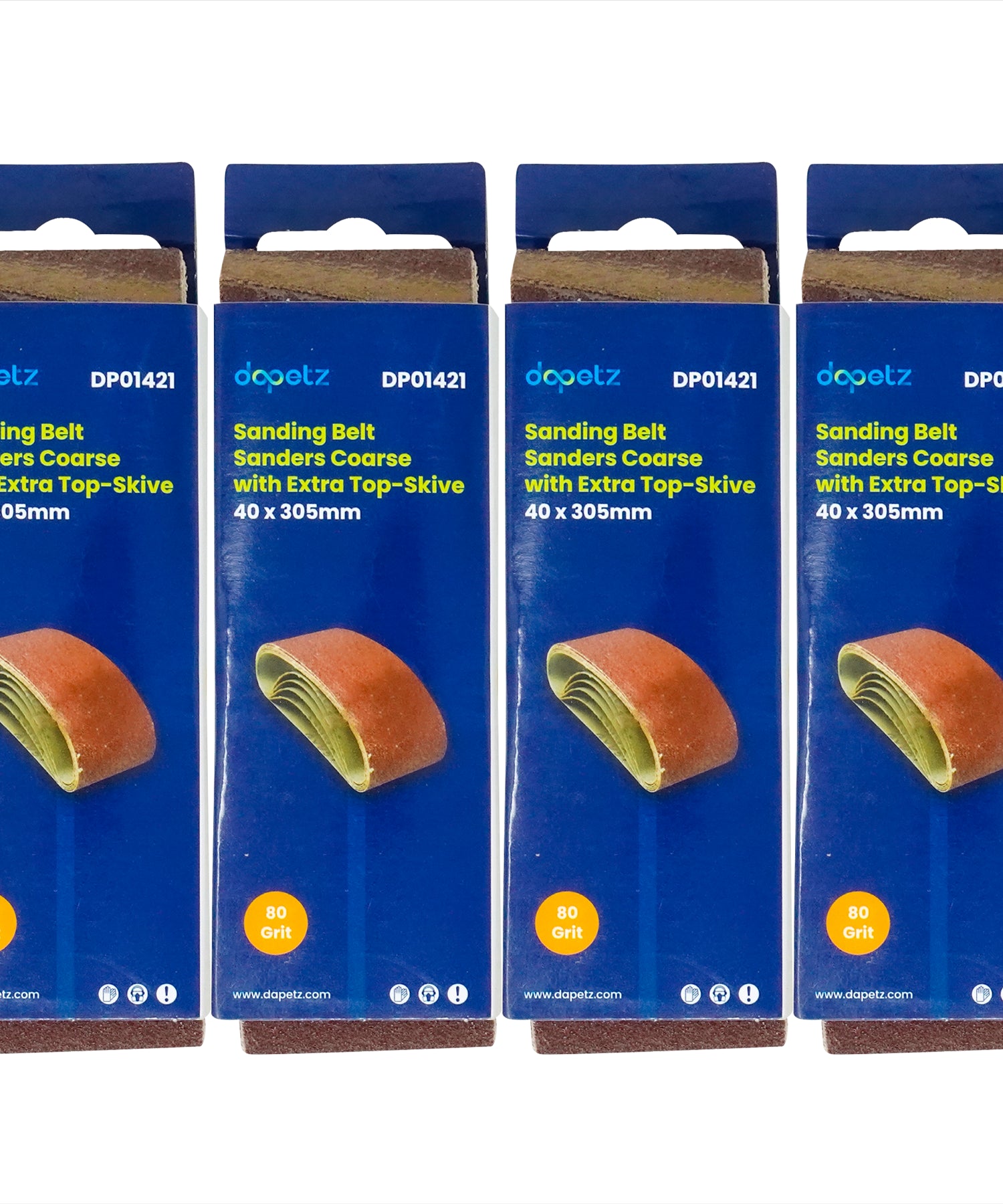 20Pcs Sanding Belts 40 x 305mm Aluminium Oxide 80 Grit For Bosch Makita Sander By Dapetz