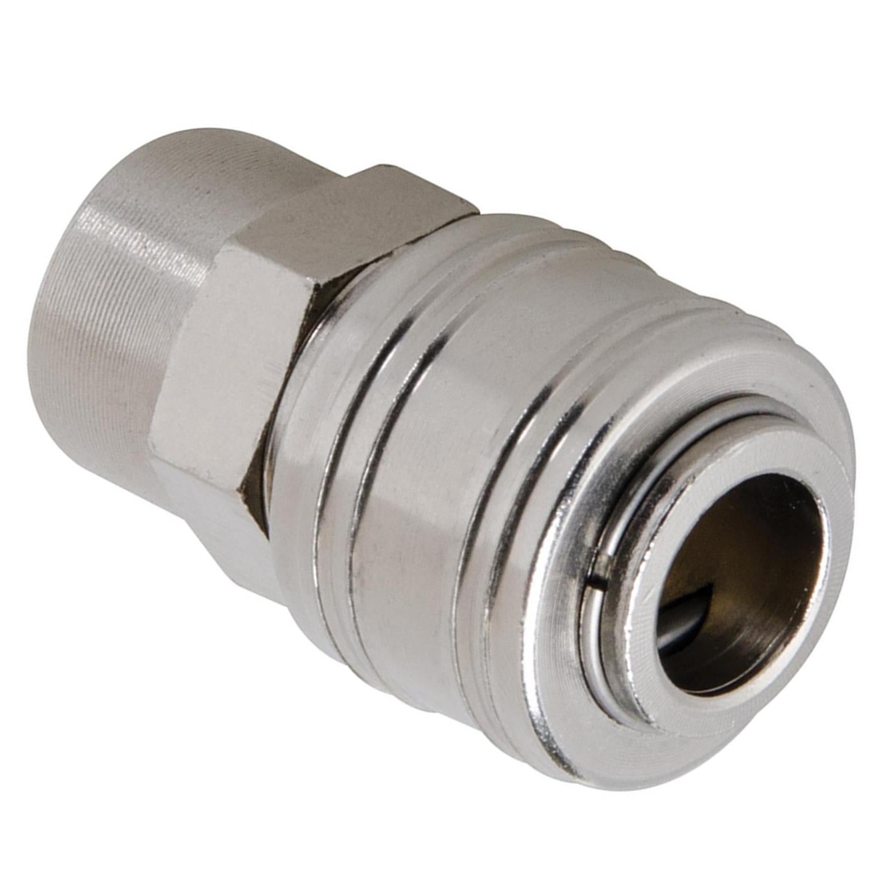 Euro Air Line Fitting Hose Connector Male Female Quick Release 1/4" BSP 10PC Set