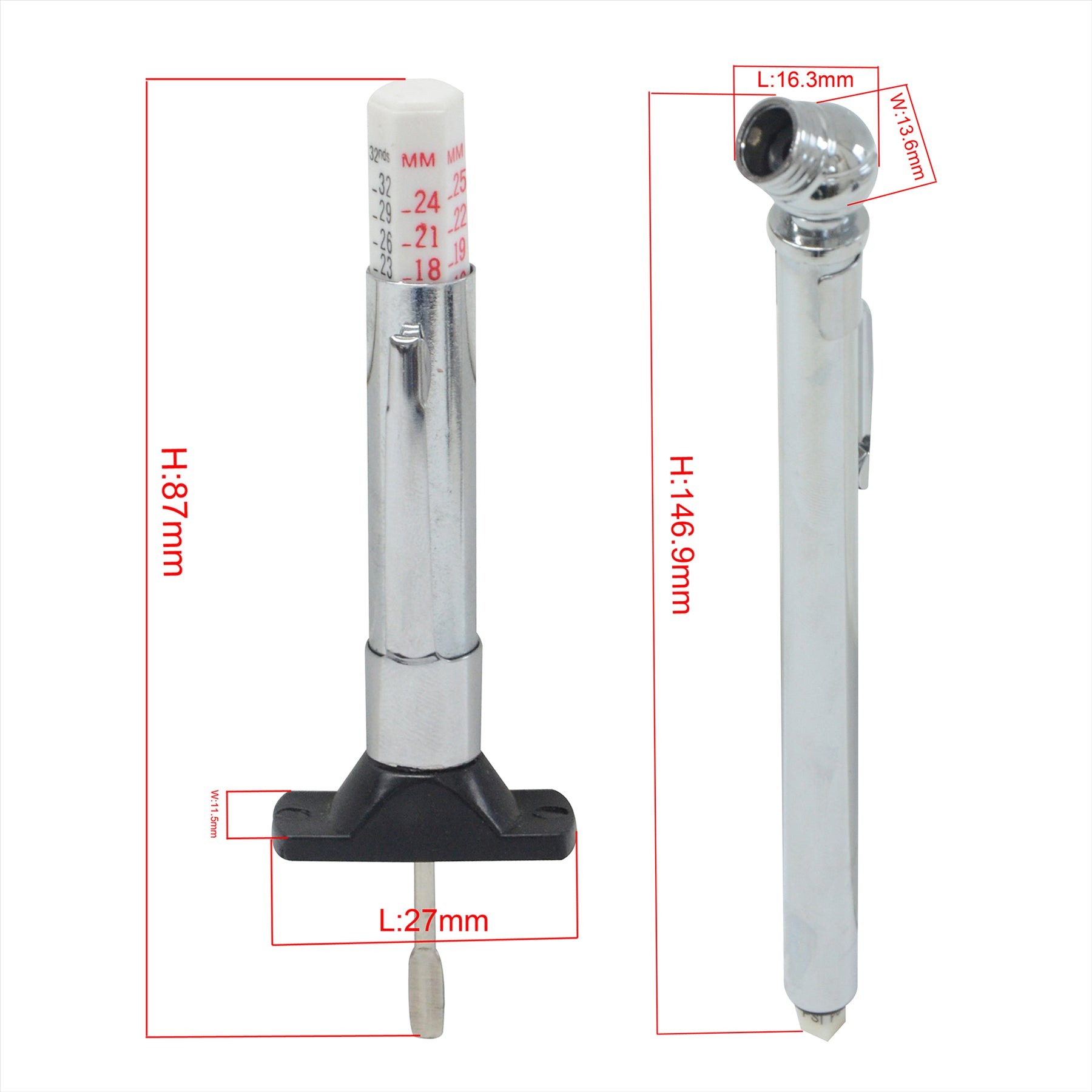 Tyre Depth Thread Gauge Tyre Pressure Gauge Tyres Guaranteed New By Dapetz