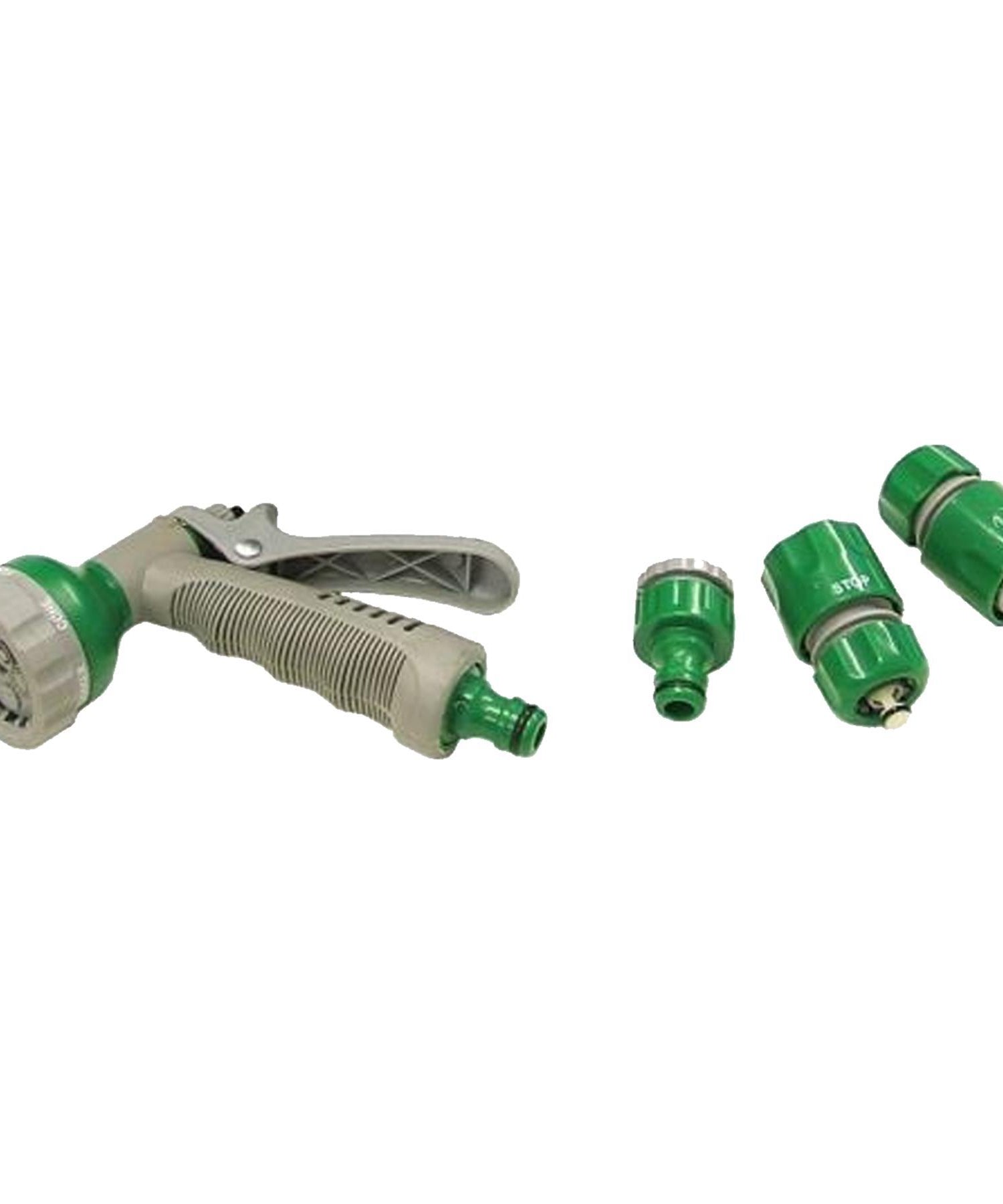 15m Garden Hose Pipe With Spray Gun Set PVC Watering Hose Green By Dapetz