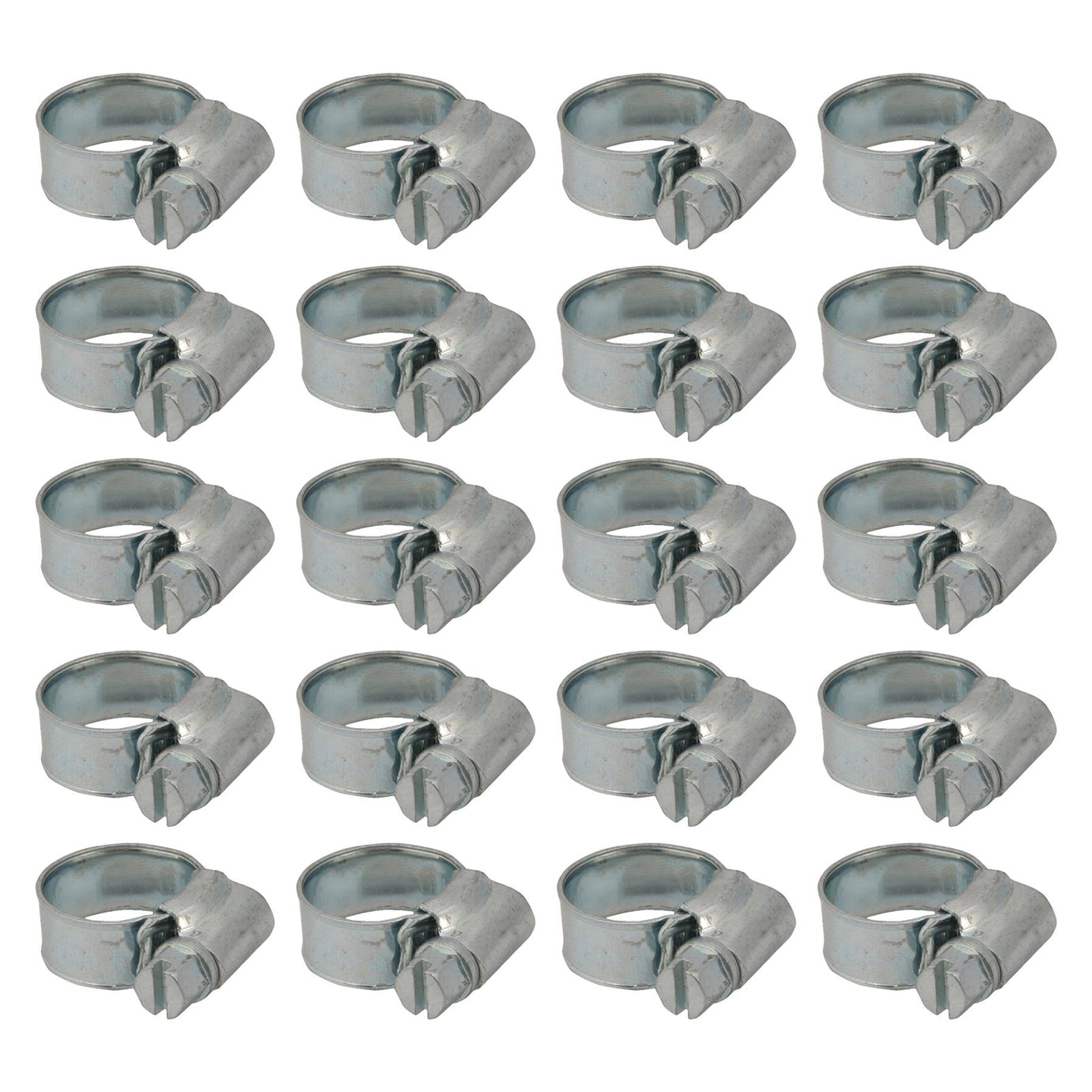 20 x Hose Clips Genuine Worm Drive Fuel Hose Clamps Clips 10 - 16mm