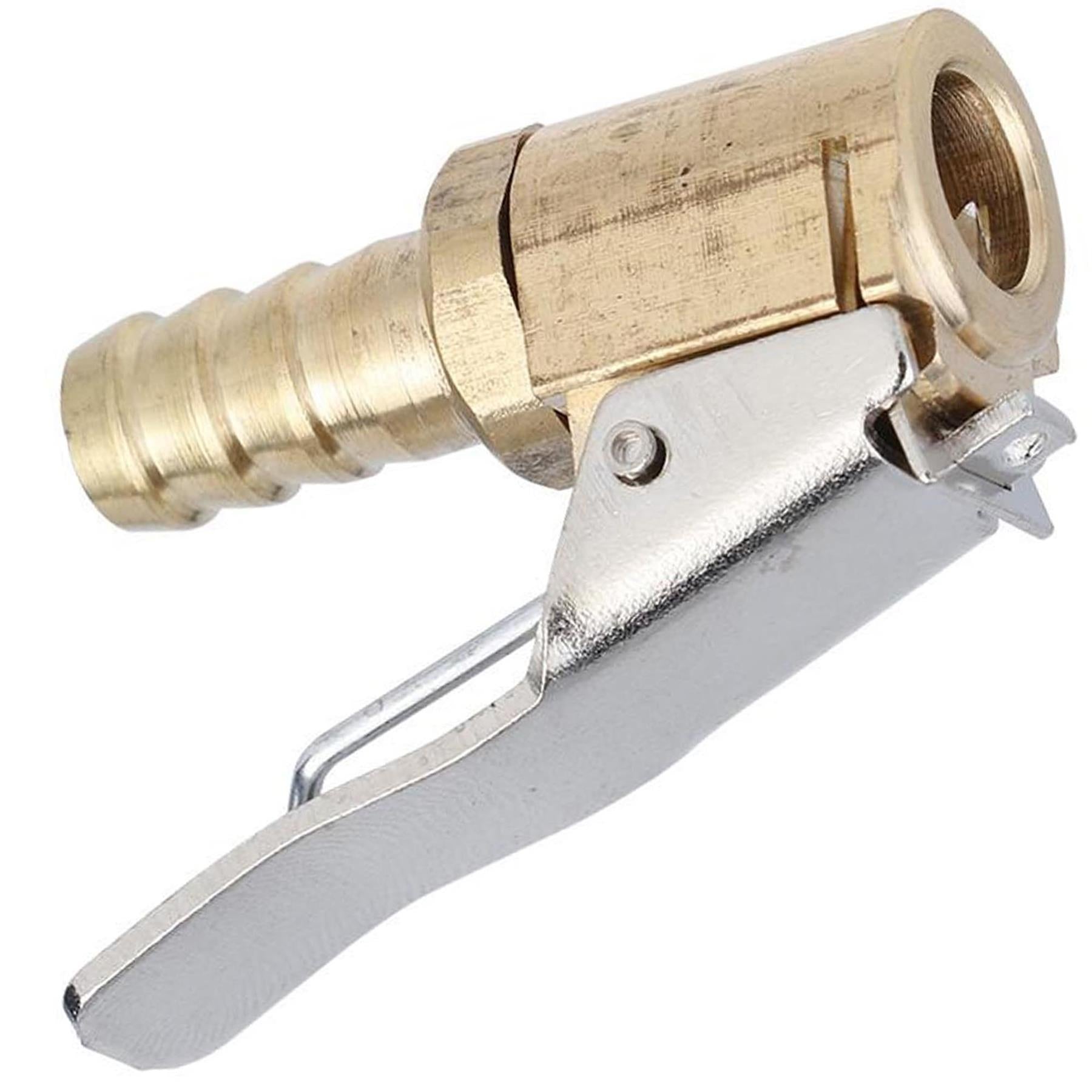 Brass 6mm Car Tyre Inflator Valve Connector Air Chuck Tire Clip Lock-on by Daptez