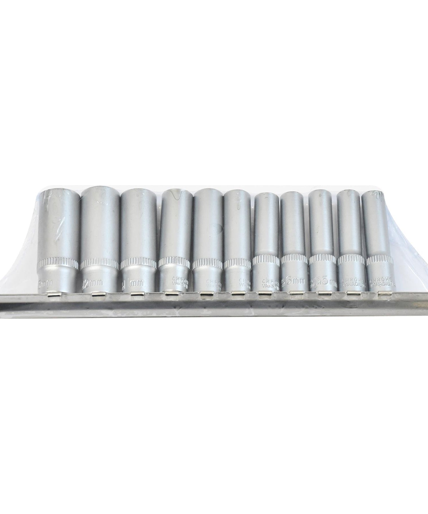 1/4" Deep Socket Set 11Pc 4 - 13mm Deep Drive Sockets Cr-V Long Reach By Dapetz