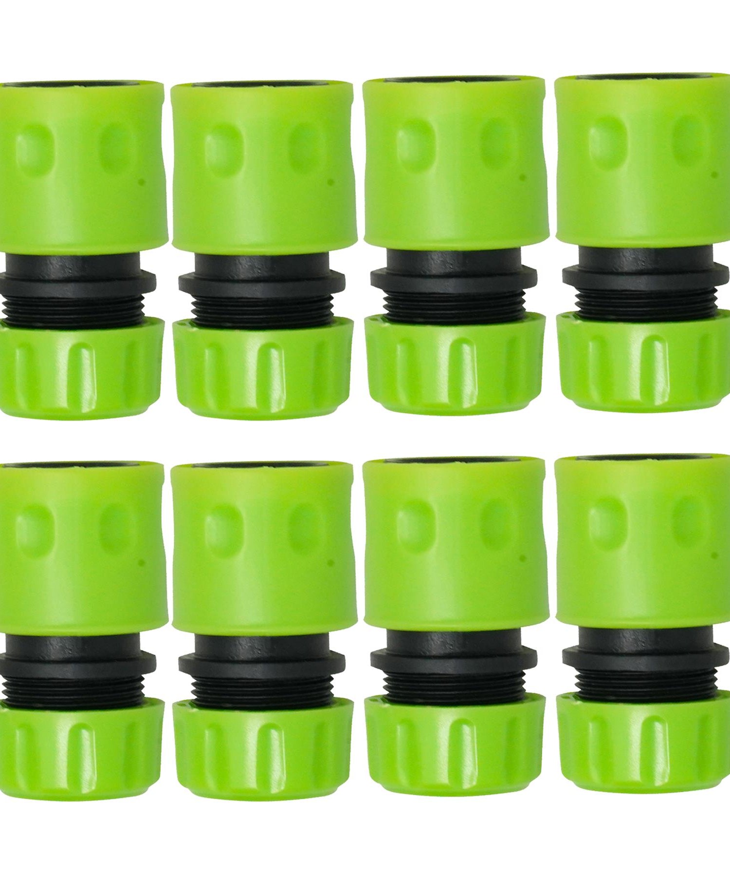 (4PCS)Double Male Hose Connectors & (8PCS) End Quick Connectors for Hose Pipe Fitting, By Dapetz