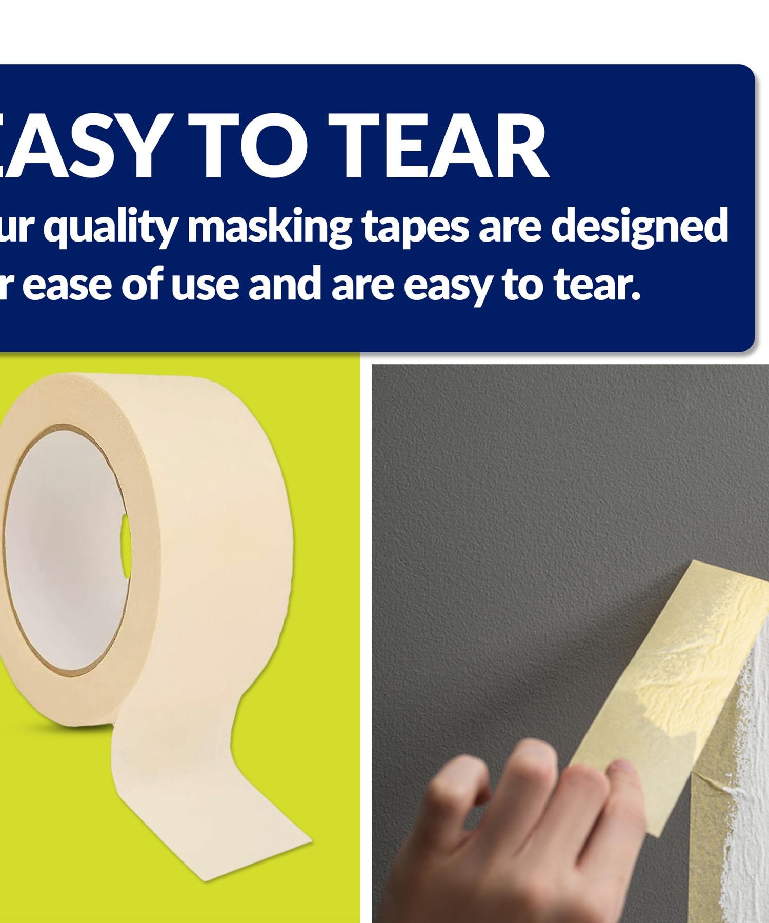 12 Rolls Masking Tape Professional Decorating Painting Extra Wide Mask 75mm x 50m By Dapetz
