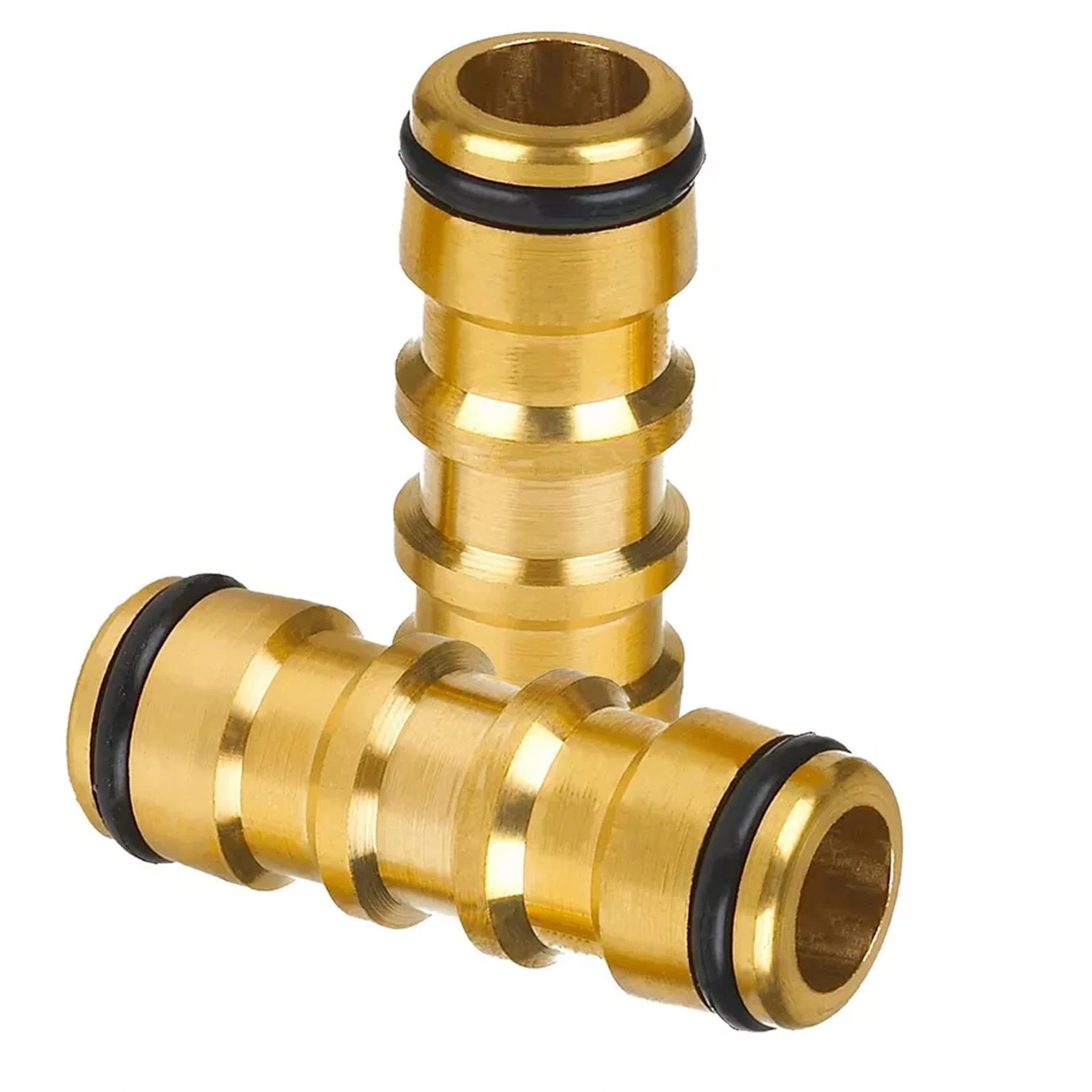 Brass Tap Connector 1/2" 3/4" Water Hose Pipe Adaptor Fitting Set Pack of 8
