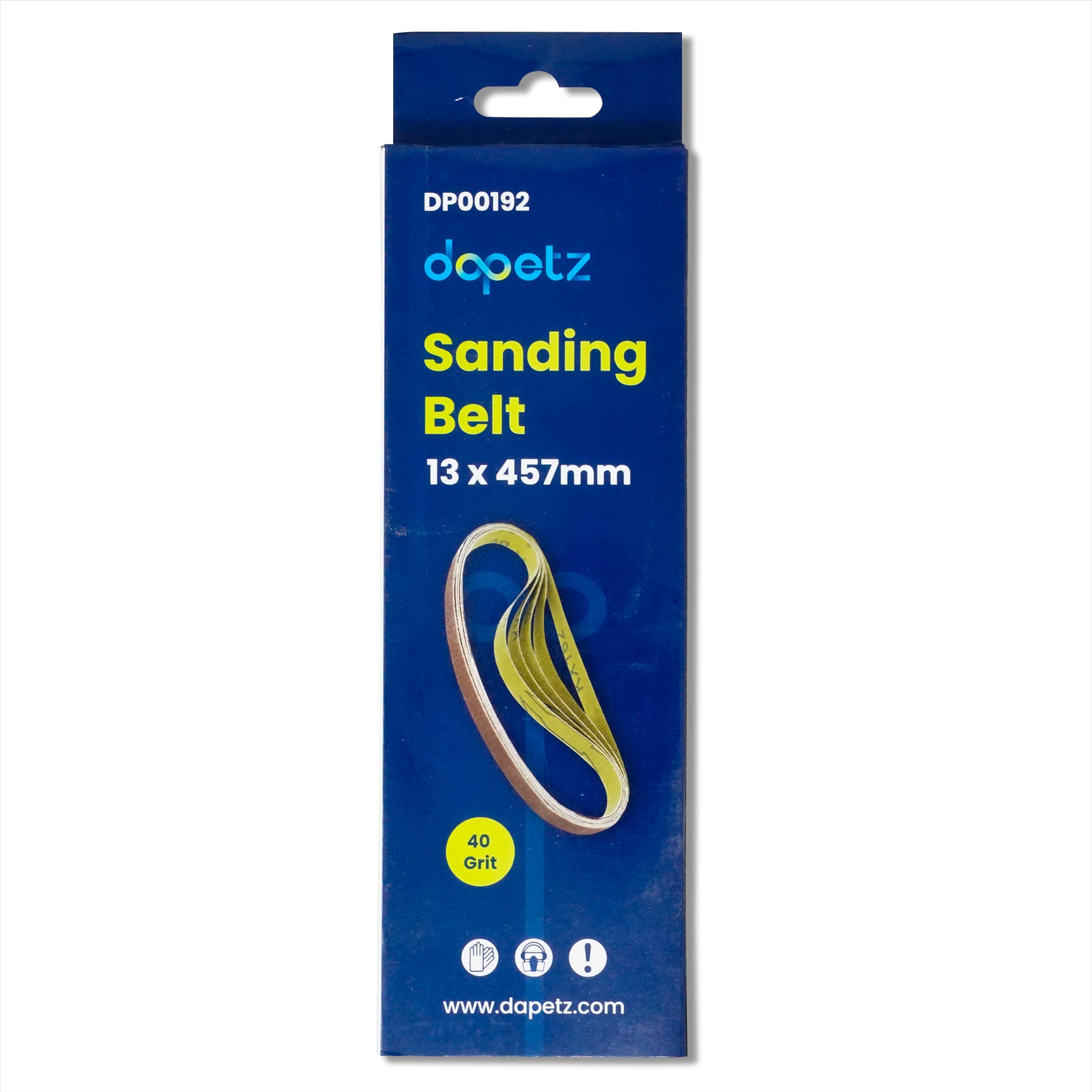 Sanding Belts 13 x 457mm 40 Grits for use with Power Files 5Pk