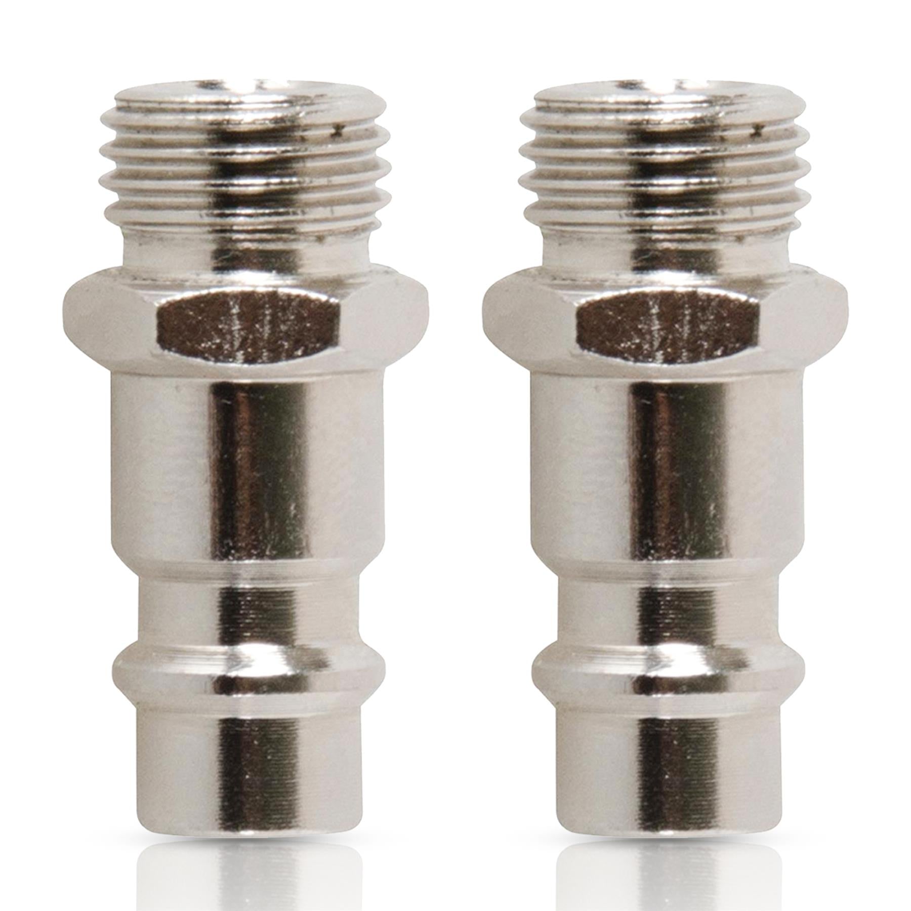 Euro Air Line Fittings Male For Compressor Air Hose Connector 1/4" BSP 2PC