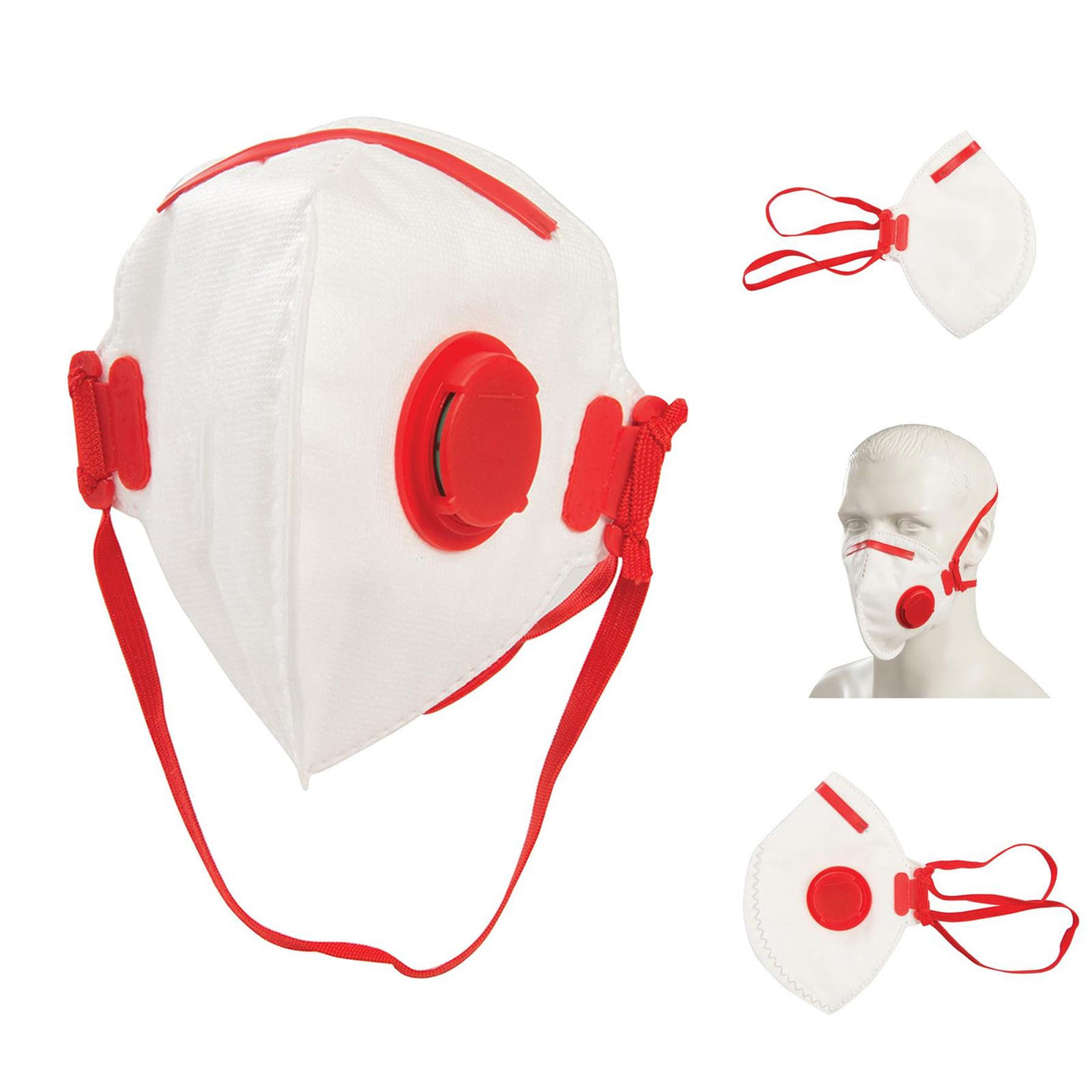 10Pc Face Mask Respirator Valved FFP3 by Dapetz