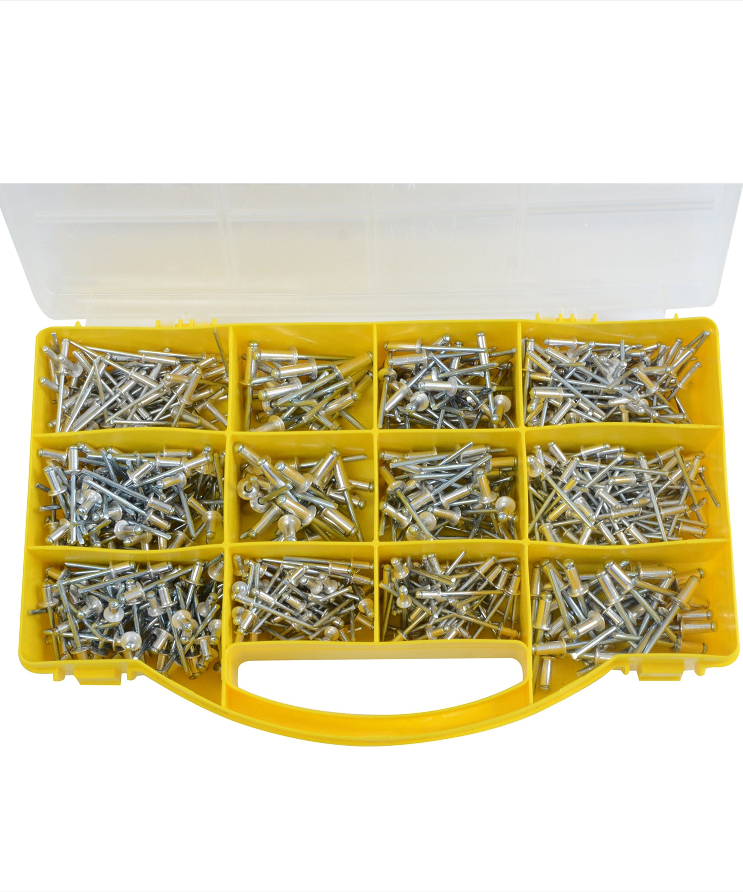 Rivets Pack Assorted Pop Rivets 650 Pce Piece Carry Storage Case